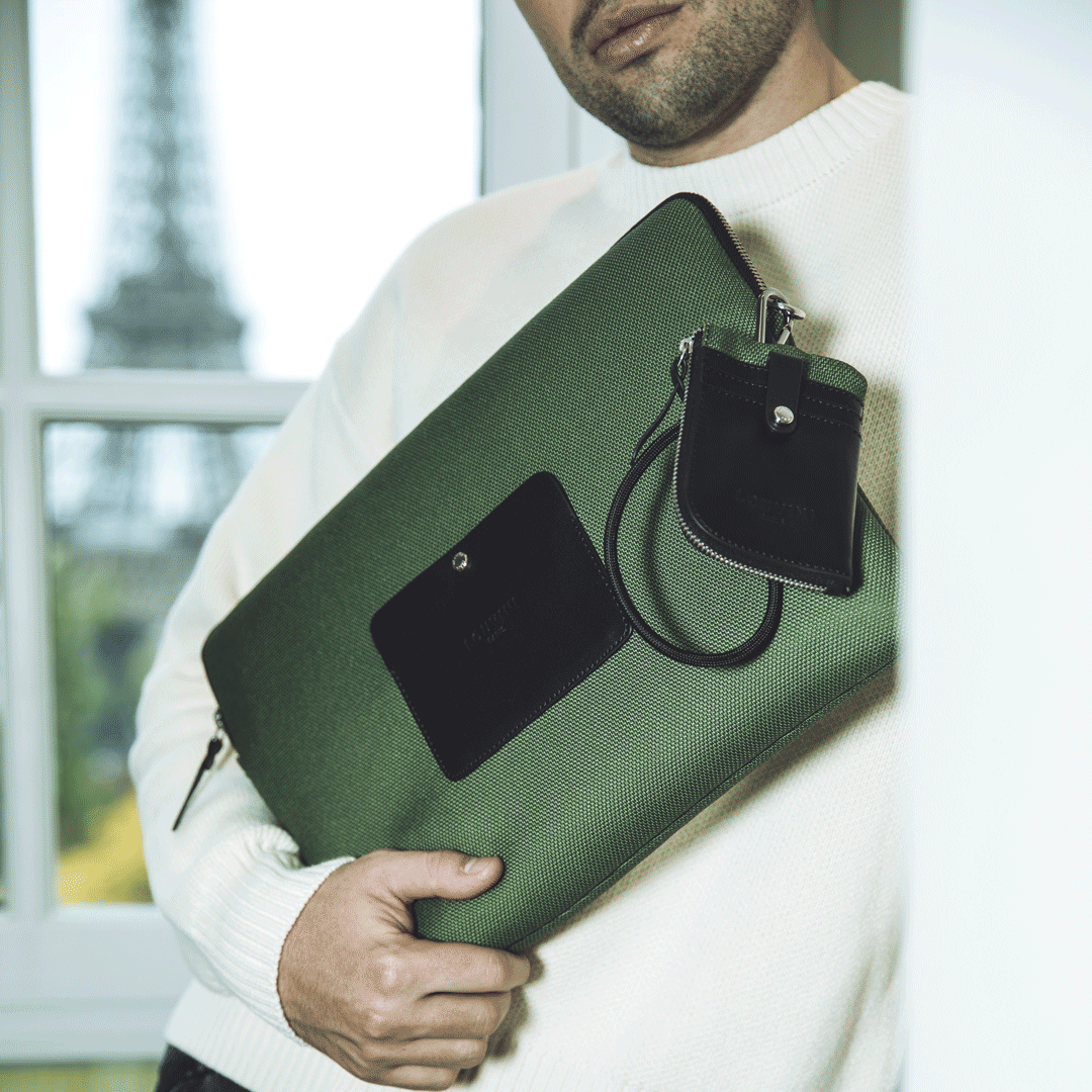 Pochette ordinateur STELLA - Kaki