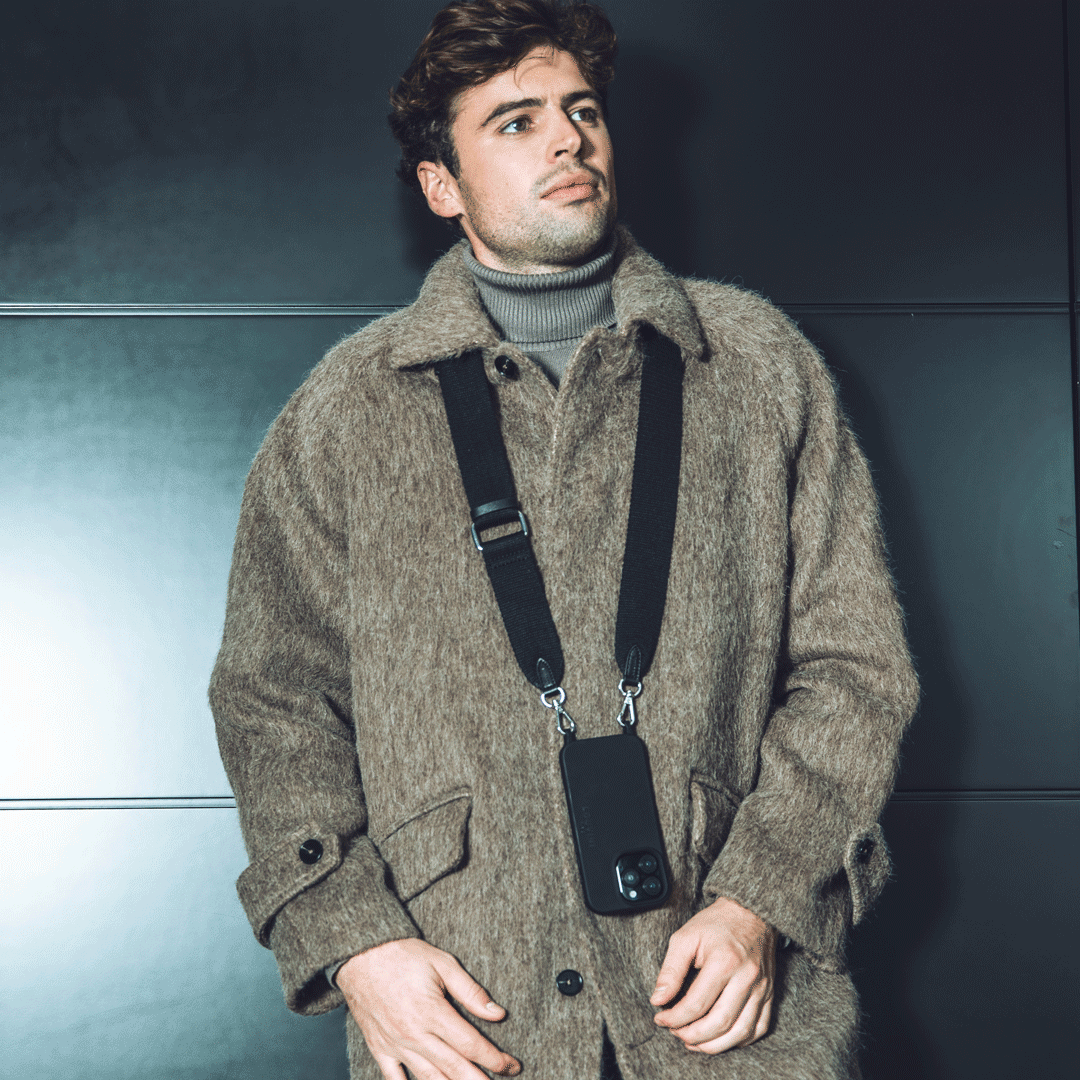 Coque iPhone MagSafe avec anneaux MILO - Noir