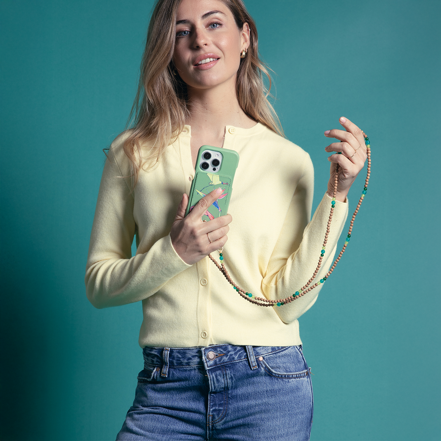 Bandoulière ARIELLE - Turquoise