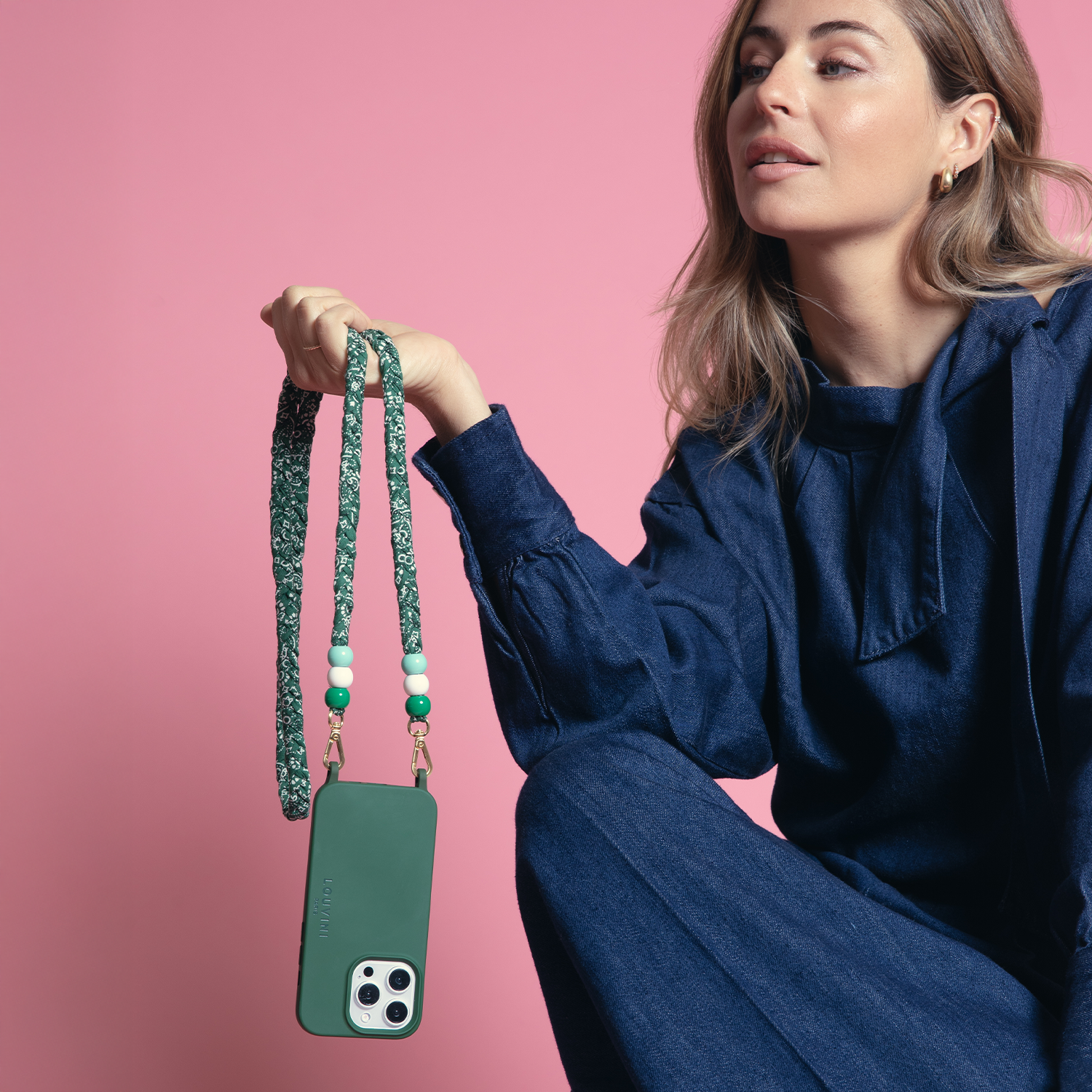 Coque iPhone MagSafe MILO Olive & Cordon ARIZONA Vert