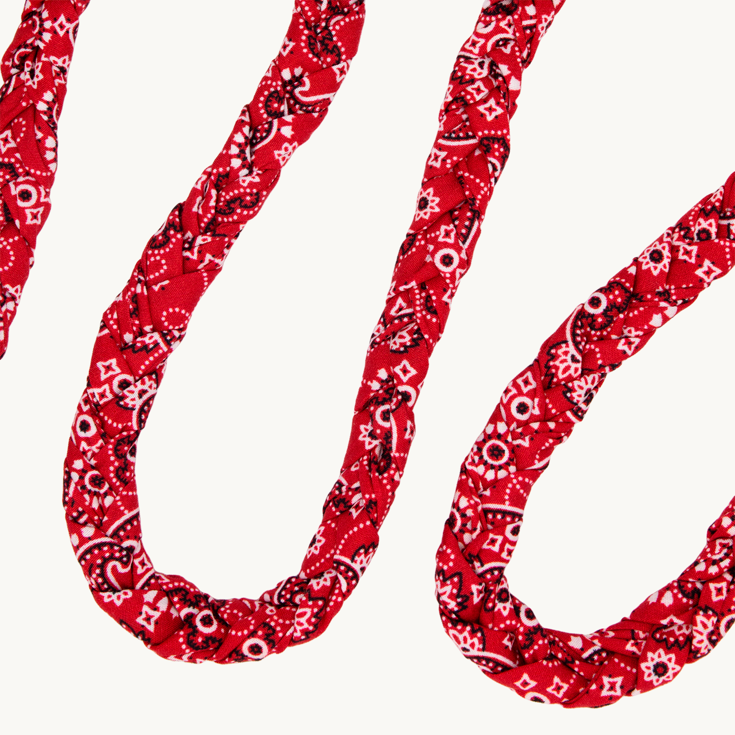 bandoulière pour coque de téléphone imprimé bandana rouge à mousquetons