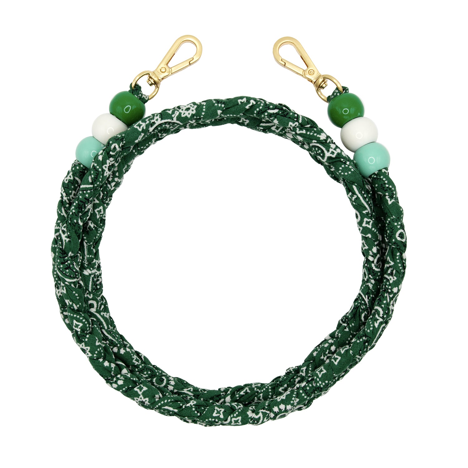 Cordon de telephone bandana vert