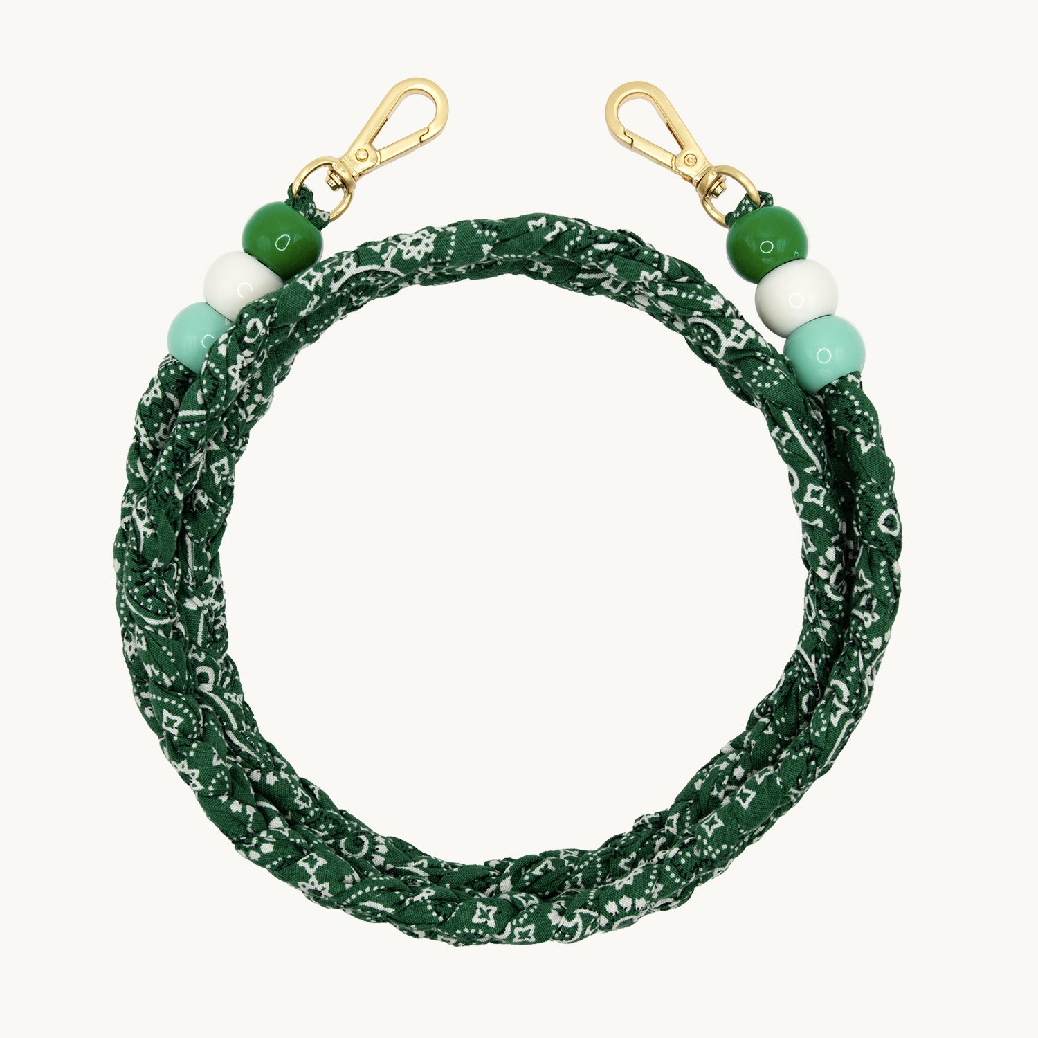 Cordon de telephone bandana vert