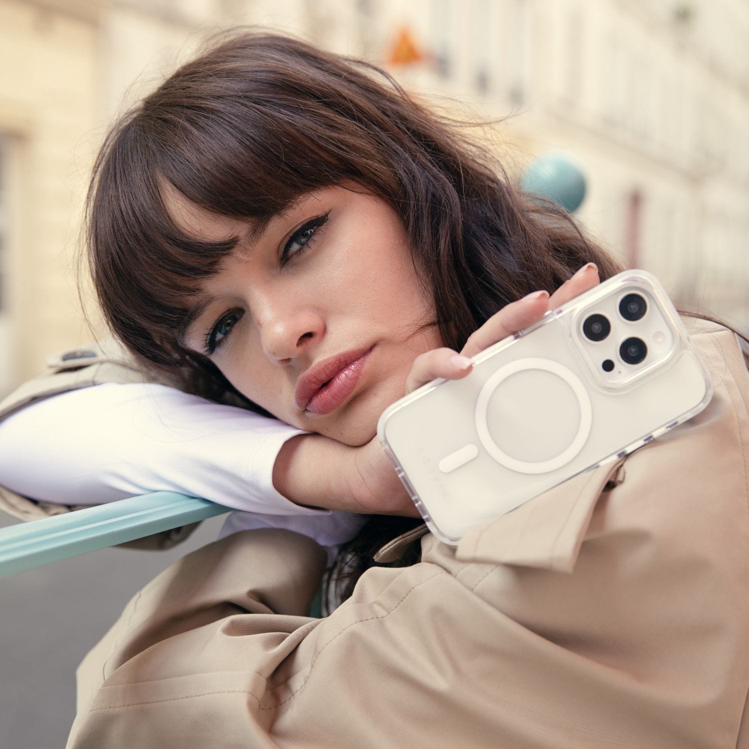 COQUE IPHONE ANTICHOC TRANSPARENTE AVEC MAGSAFE