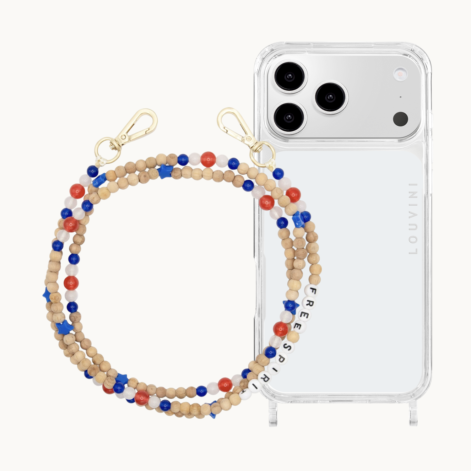 Coque iPhone CHARLIE & chaîne ARIELLE USA Free Spirit