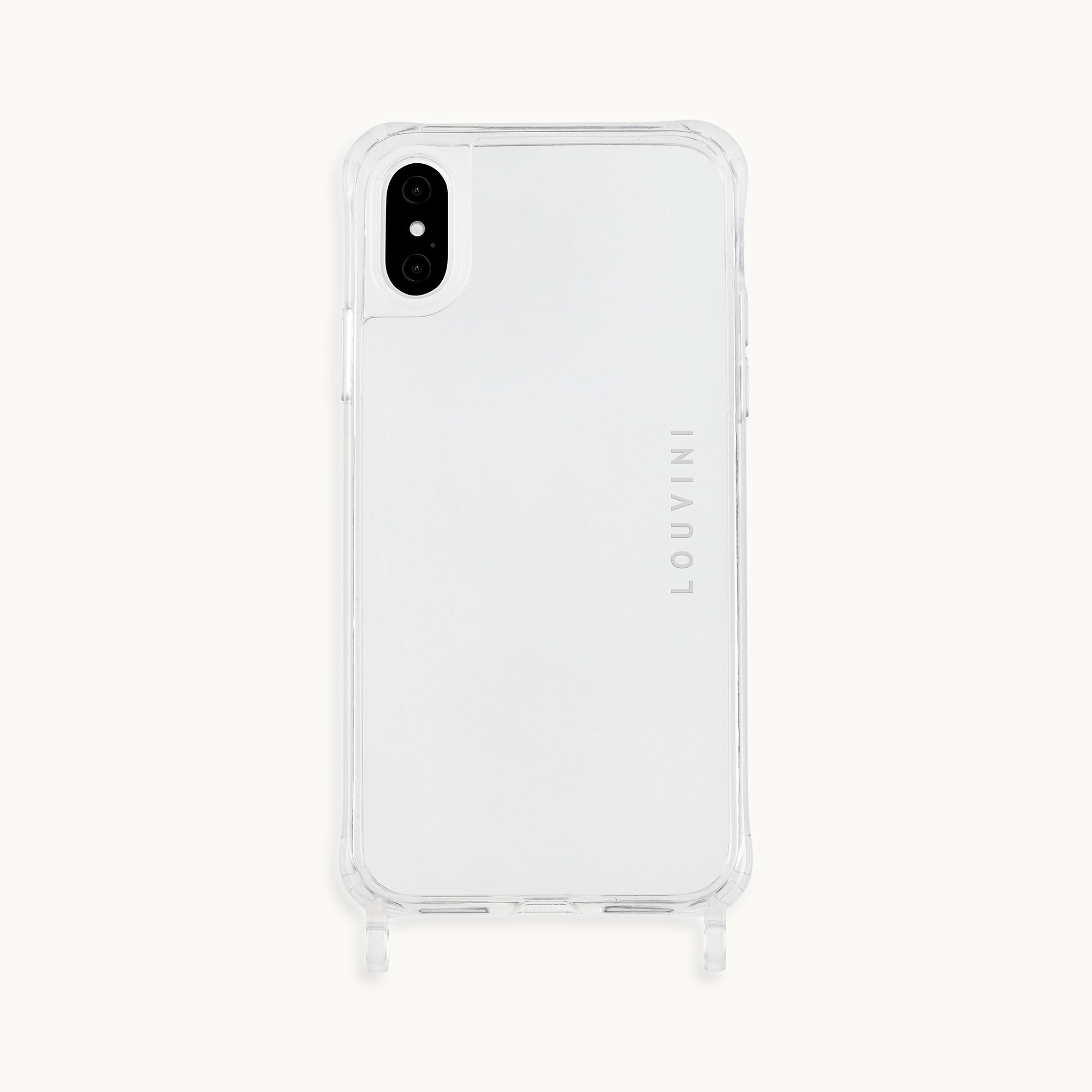 Coque iPhone transparente avec anneaux