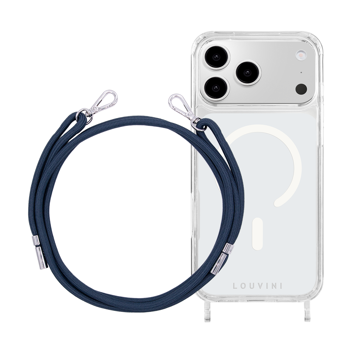 Coque iPhone MagSafe CHARLIE & Cordon LIAM Marine