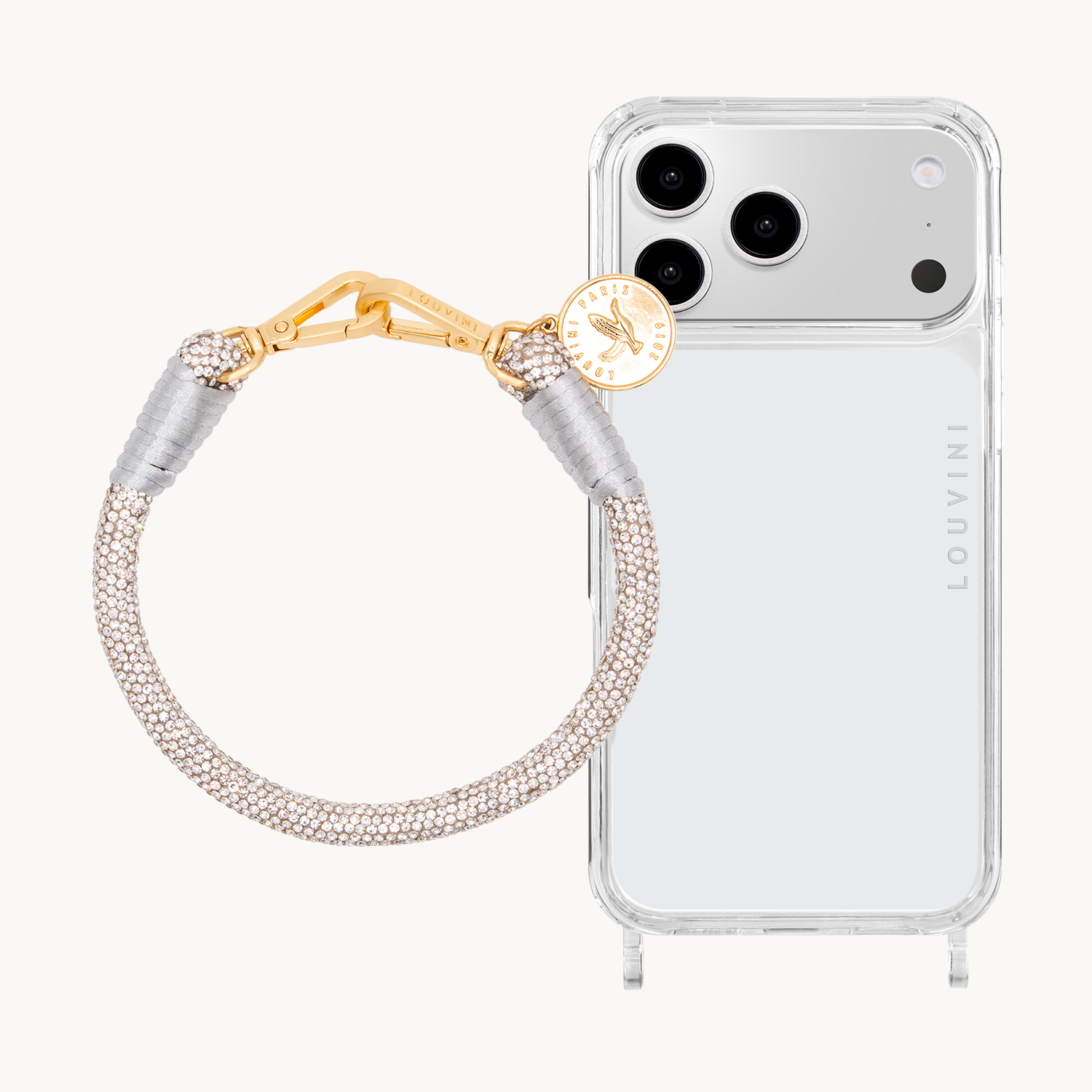Coque iPhone CHARLIE & Bracelet PETIT KIM Argenté