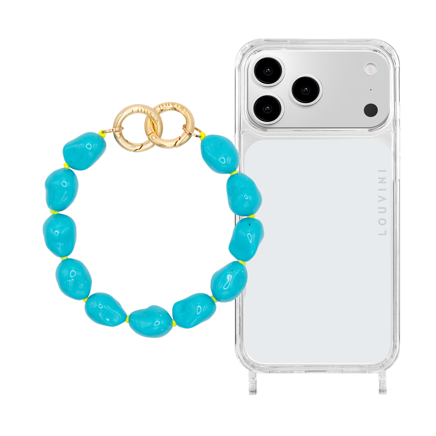 Coque iPhone CHARLIE & Bracelet PETIT ROMY Turquoise