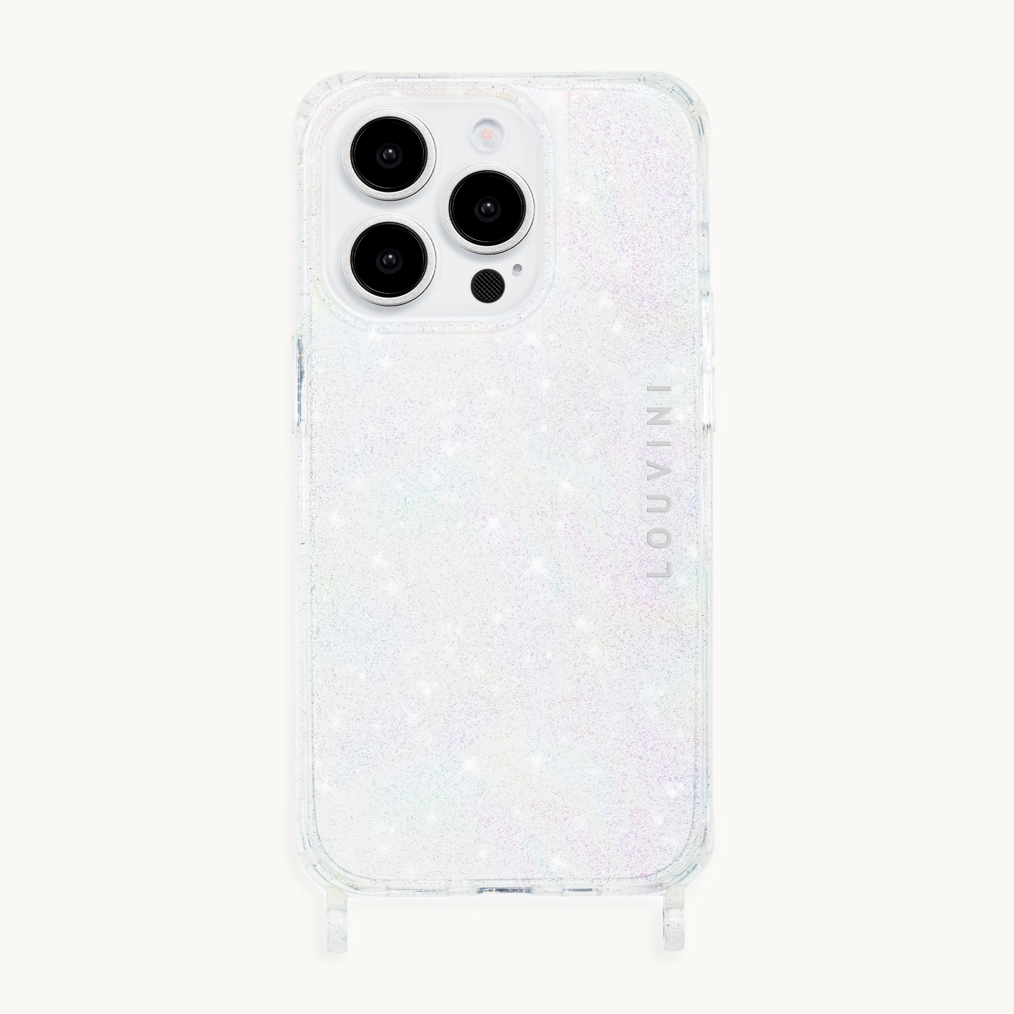 coque de téléphone transparente à paillettes pour iphone