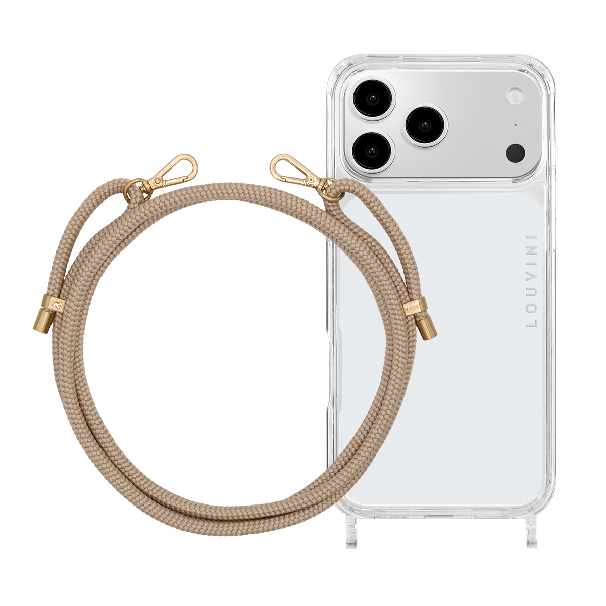 Coque iPhone CHARLIE & Cordon TESSA Sable