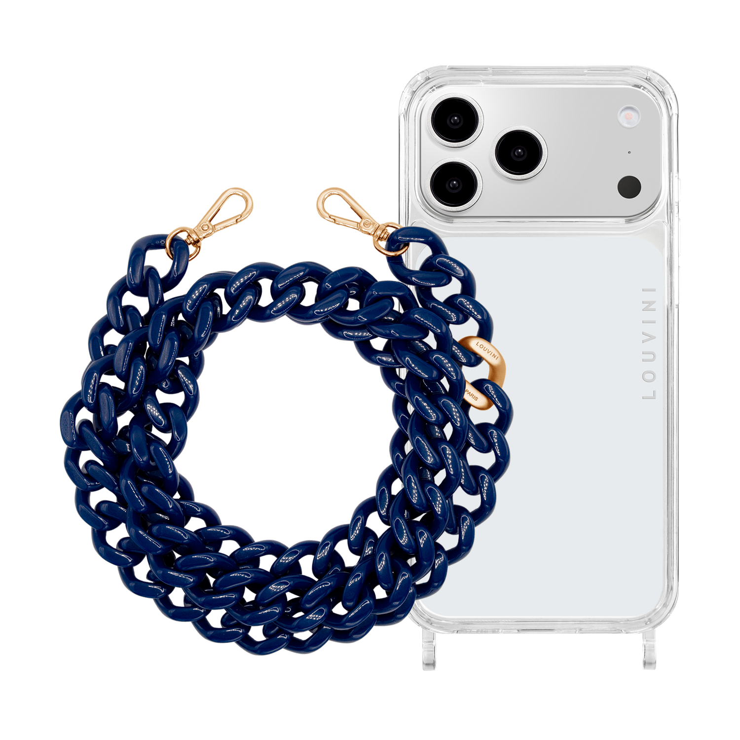 Coque iPhone CHARLIE & Chaîne ZOE Marine
