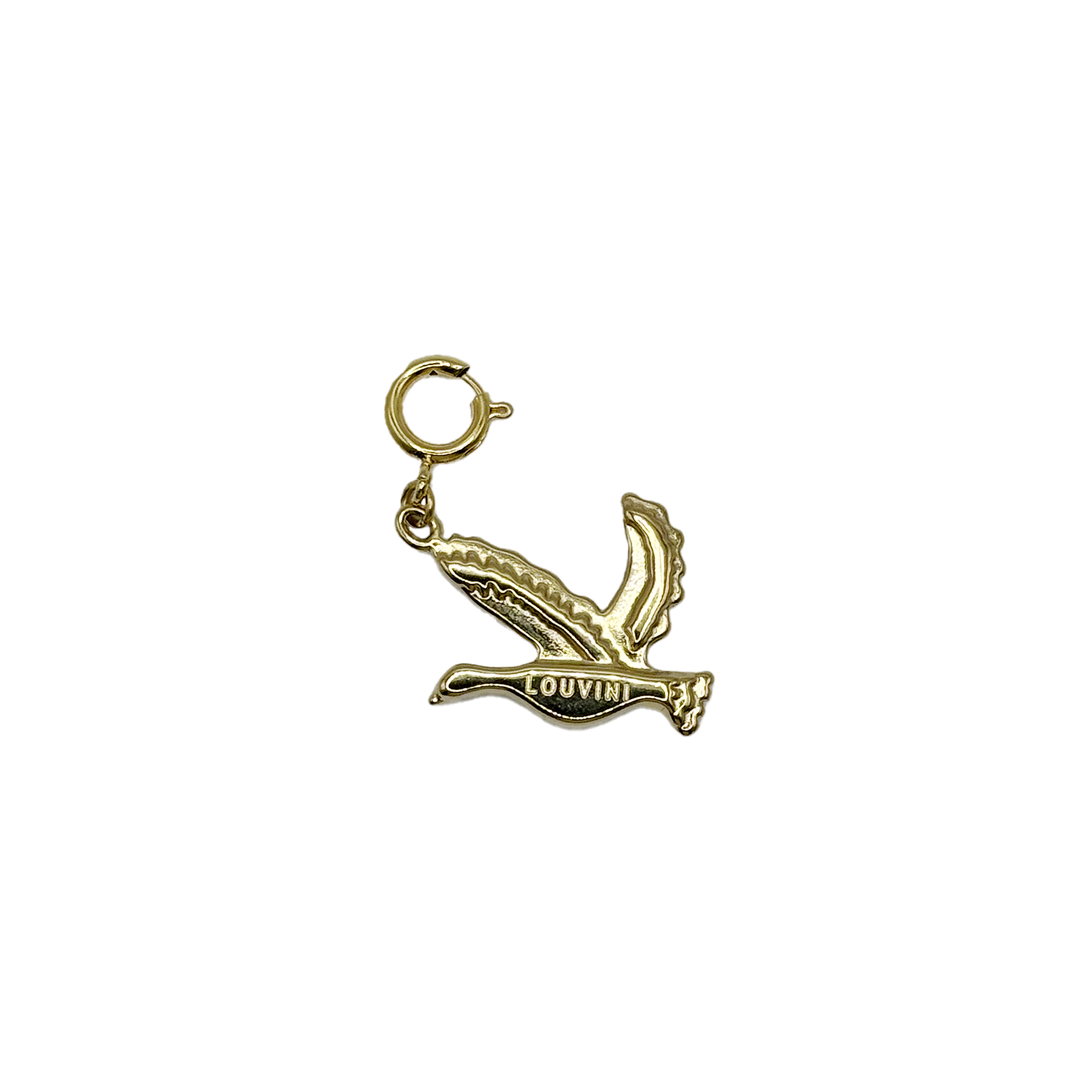 Charm Oiseau Louvini Dore