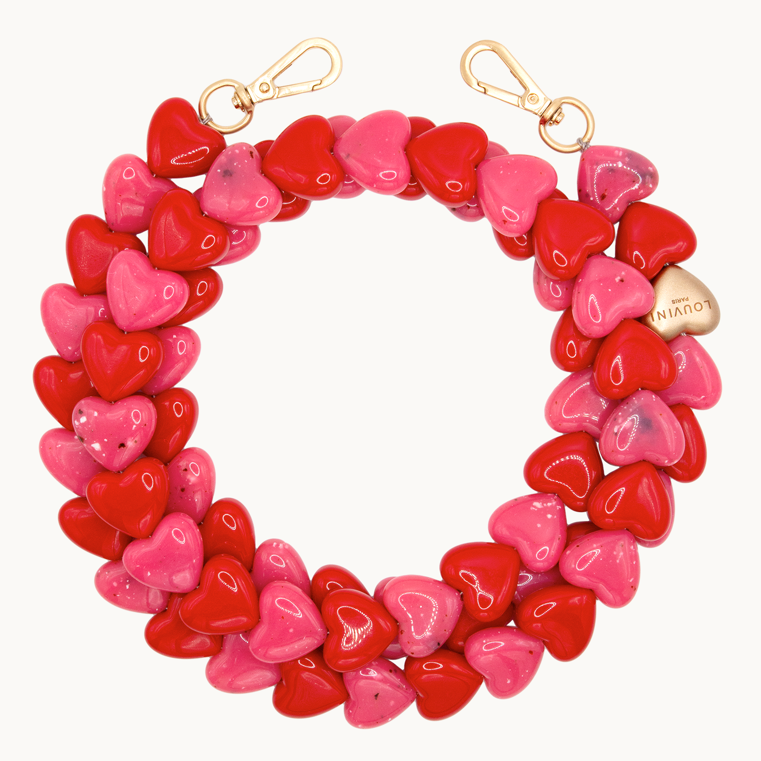 Chaîne CUORE - Rose-Rouge