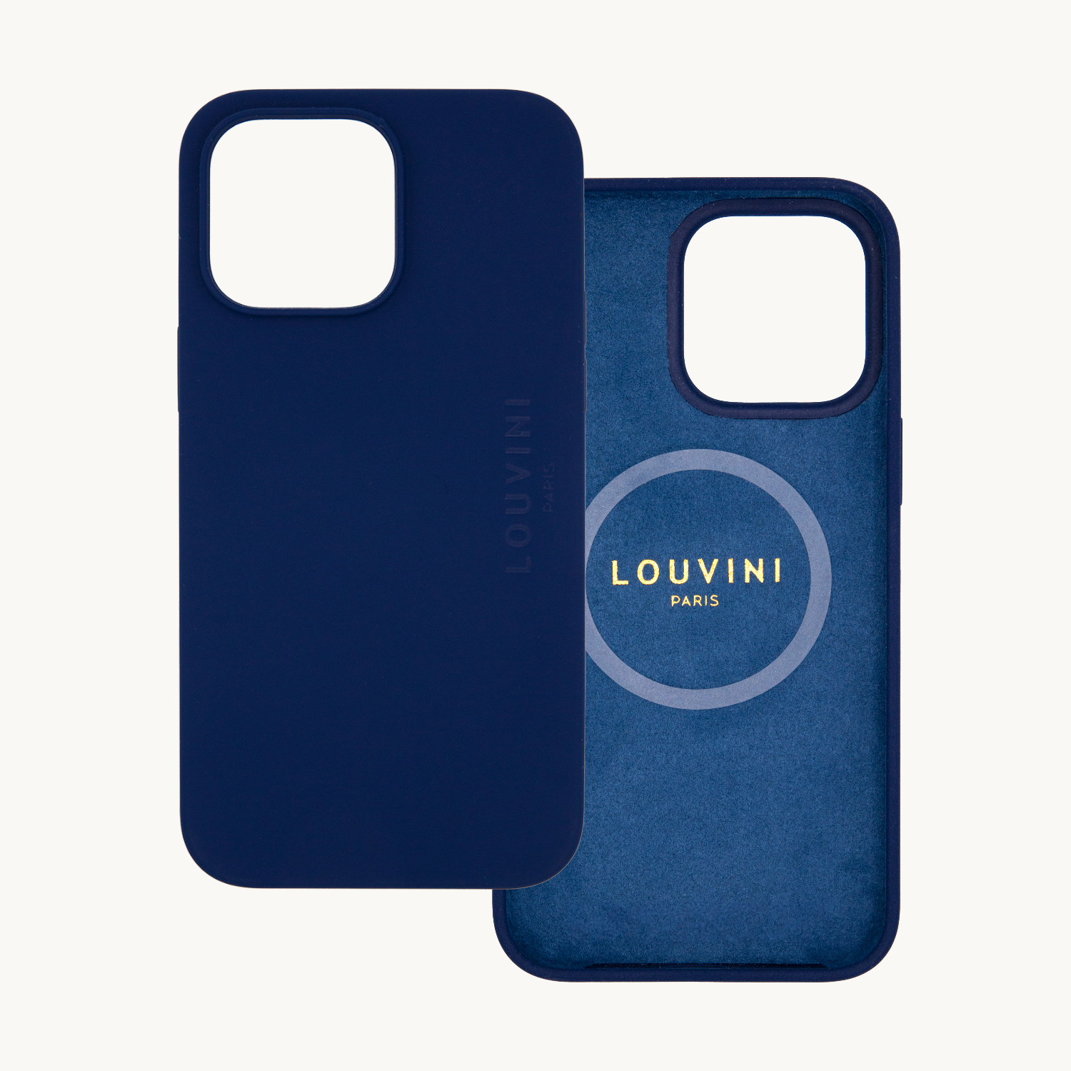 COQUE IPHONE MAGSAFE SILICONE LEO MARINE 14 PRO MAX DOUBLE