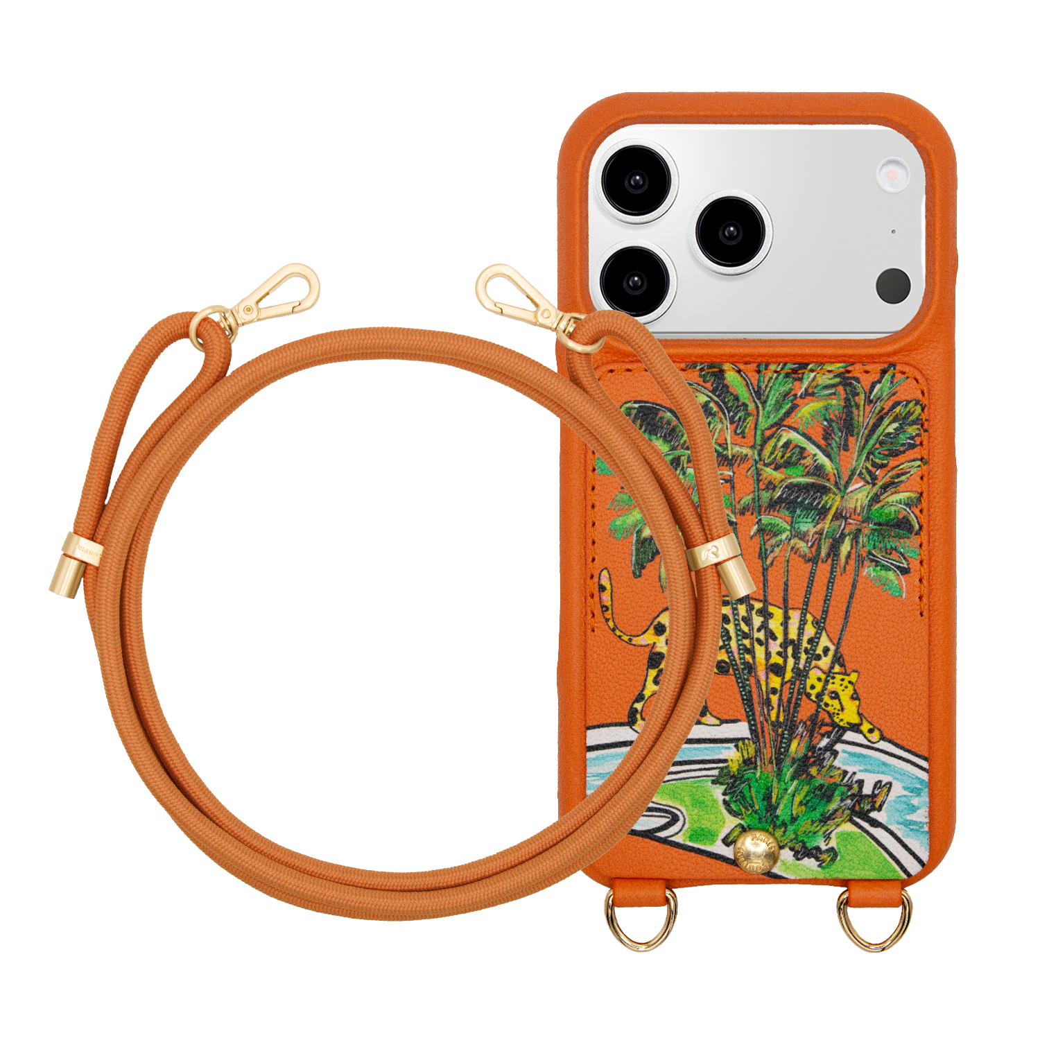 Coque iPhone LOU x FILIPE JARDIM Orange & Cordon TESSA Orange