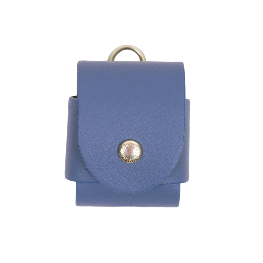 Étui AirPods bleu design moderne et protection résistante