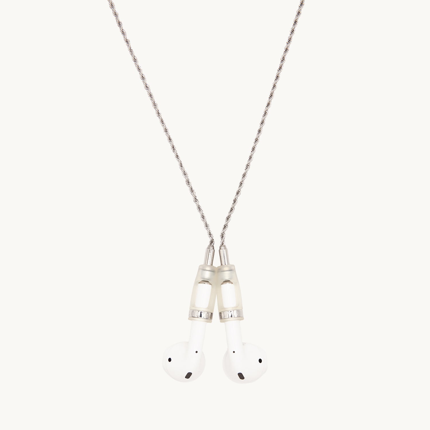 Chaîne argent pour AirPods avec finitions argenté