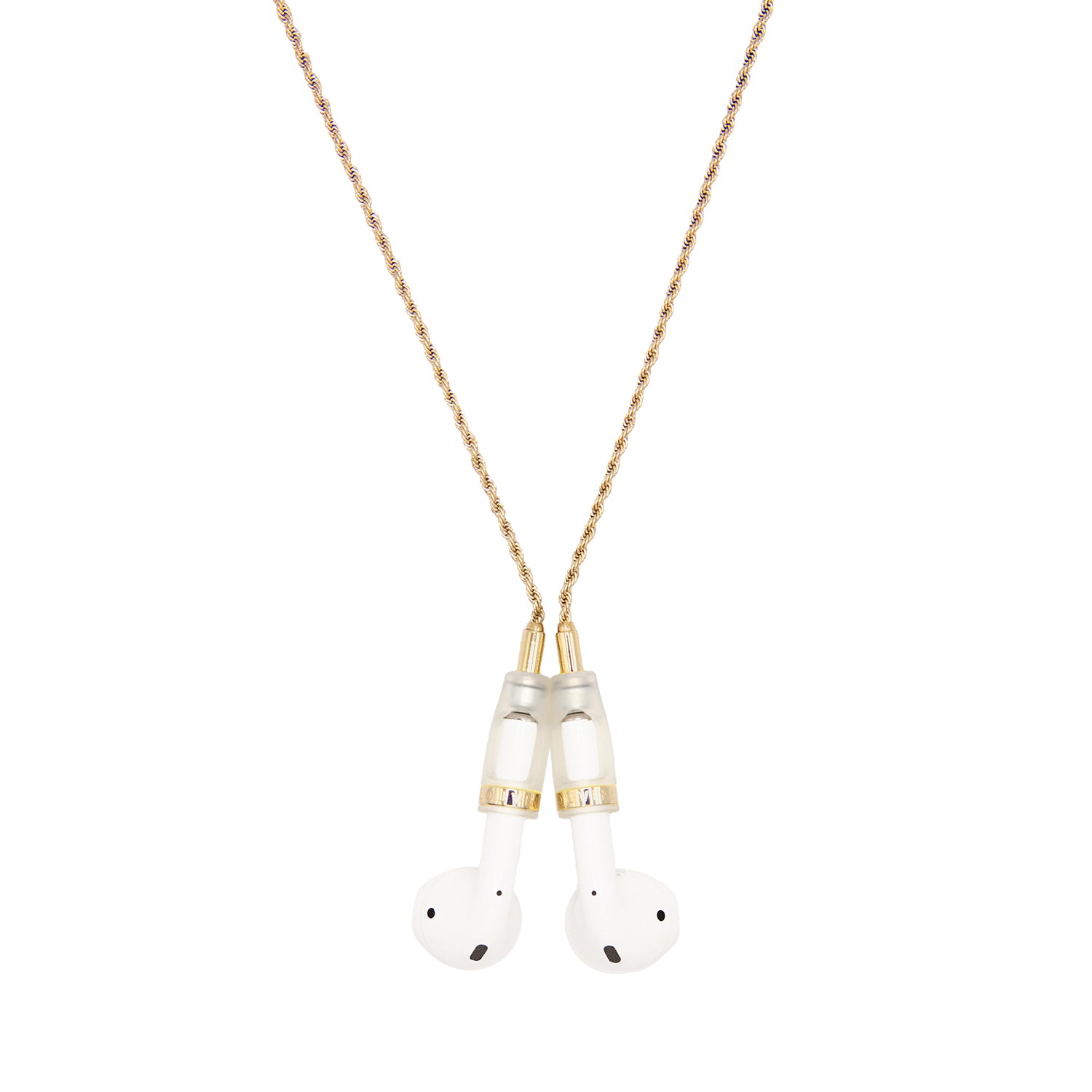 Chaîne dorée pour AirPods avec finitions dorés