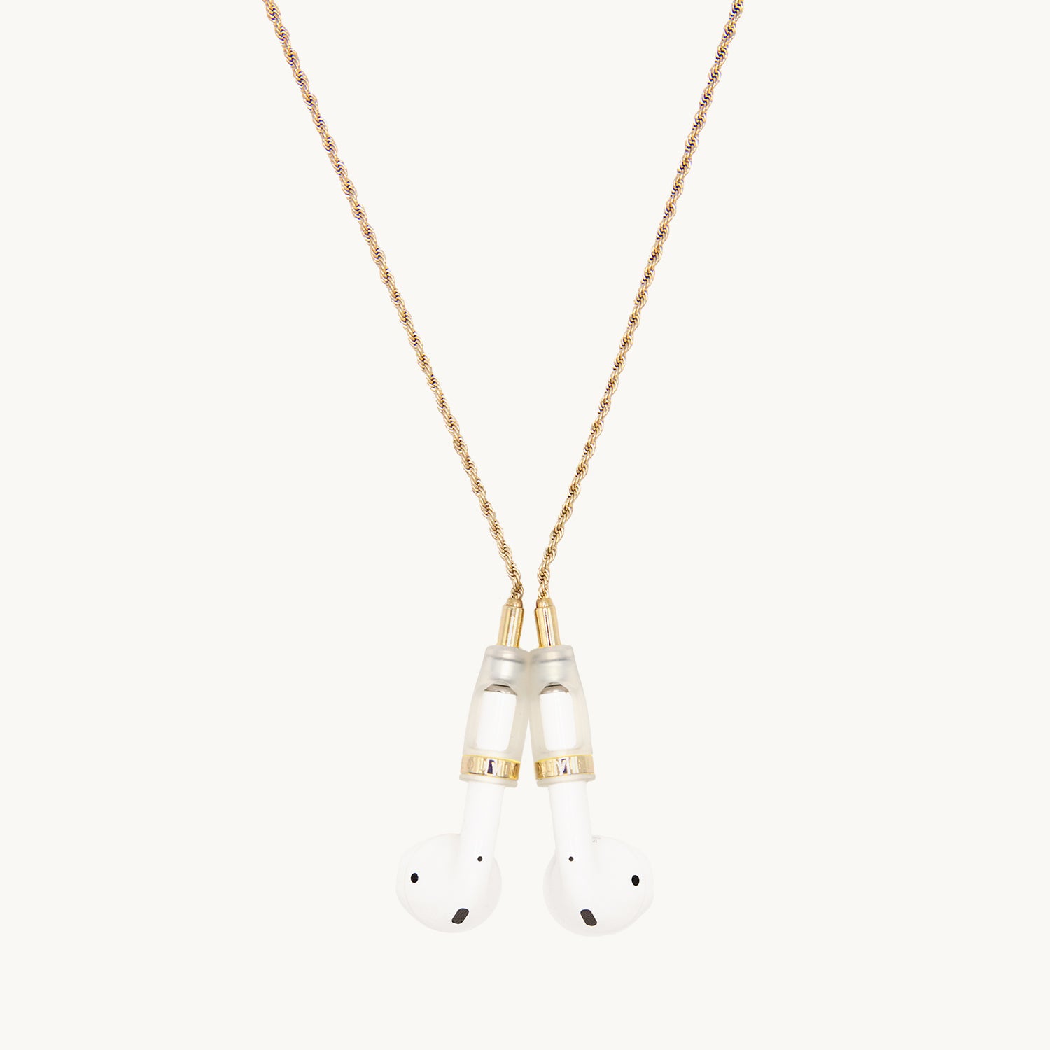 Chaîne dorée pour AirPods avec finitions dorés