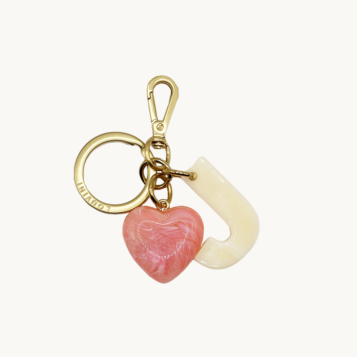 PORTE-CLÉ - Lettre d'Amour J