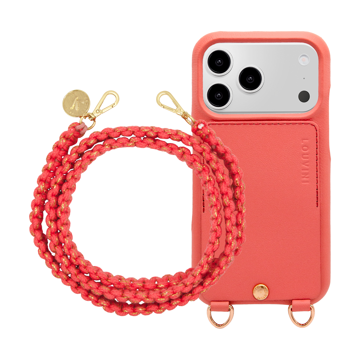 Coque iPhone LOU Blush & Cordon PALMA Rose