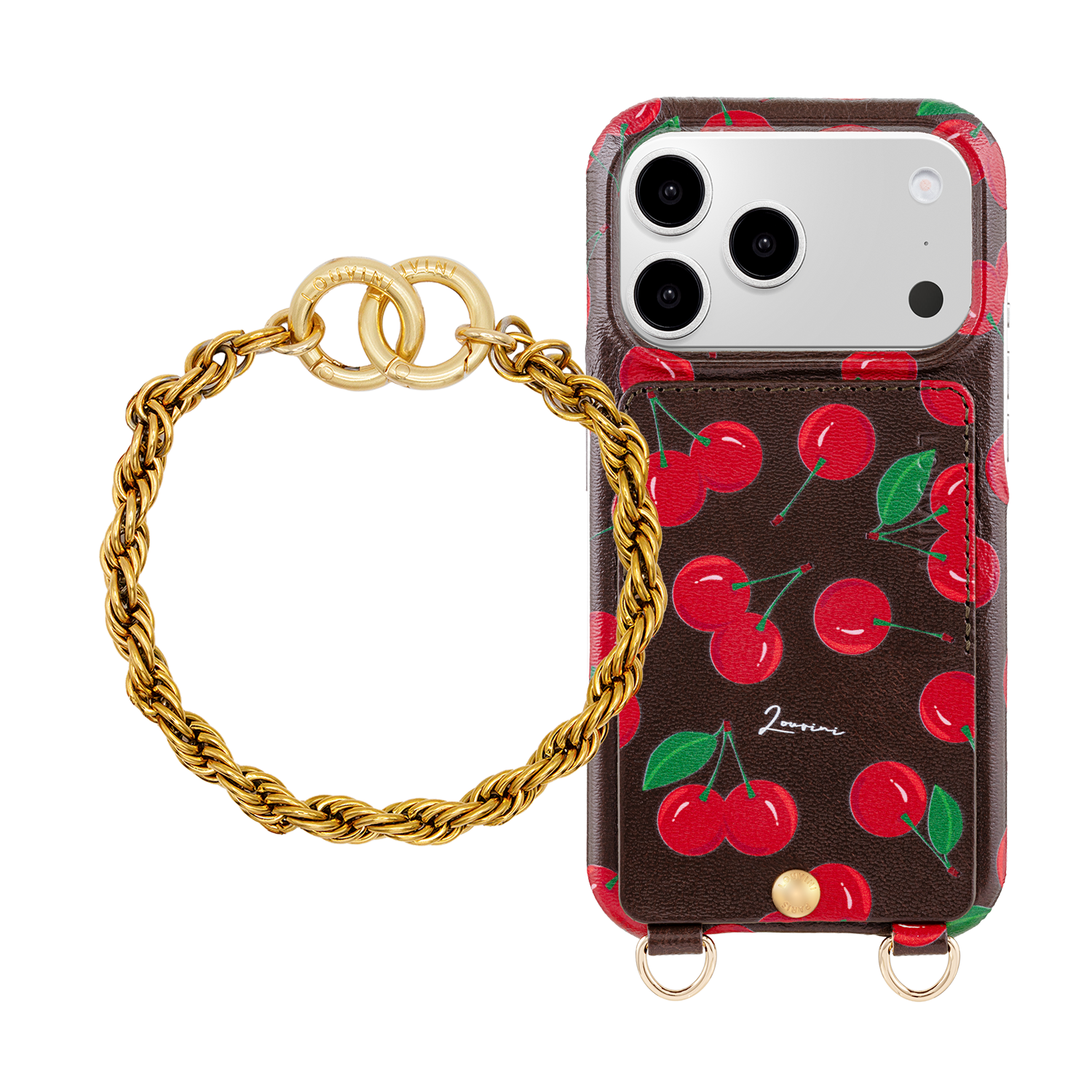 Coque iPhone LOU Cerises & Bracelet PETIT CELINE