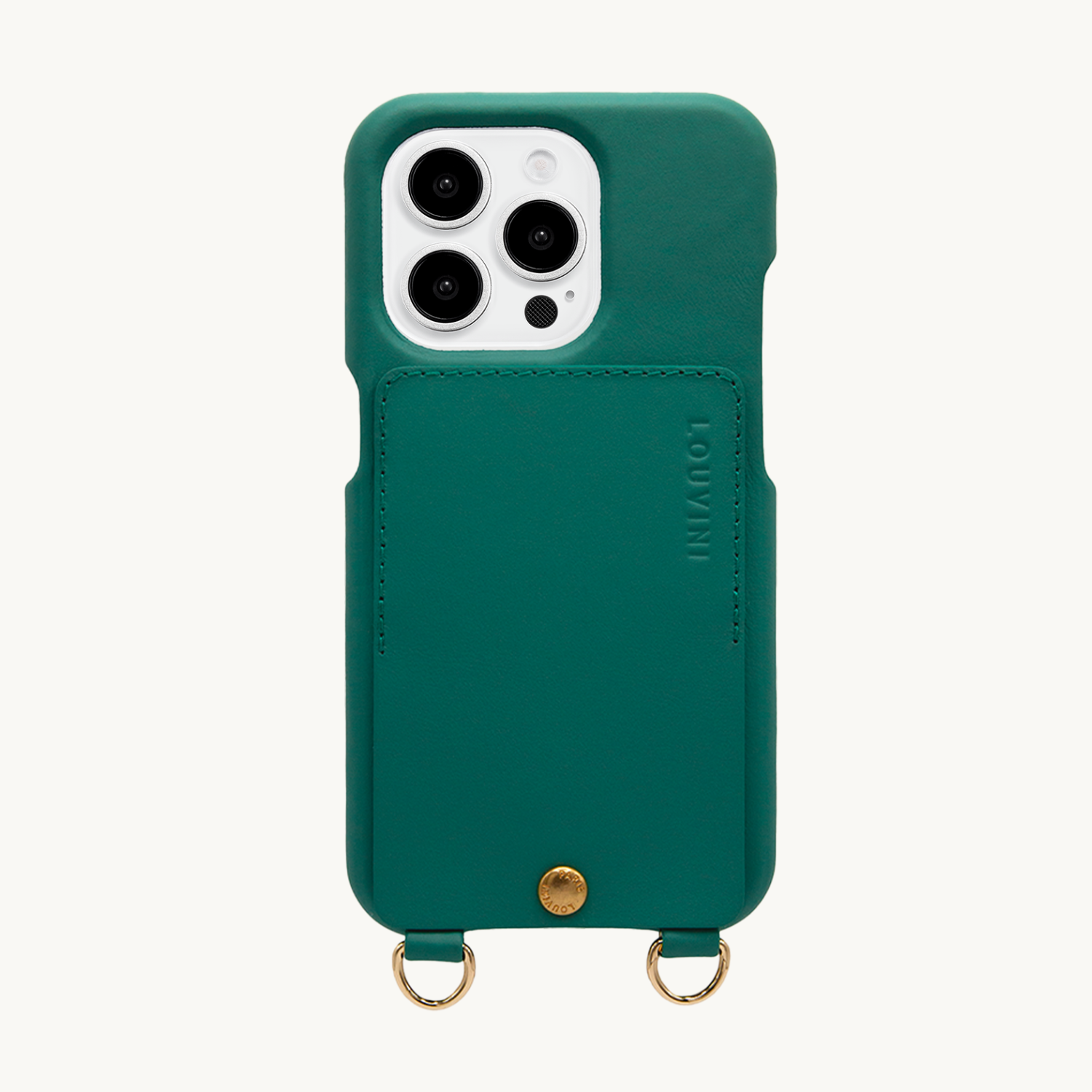coque de téléphone avec étui en cuir émeraude