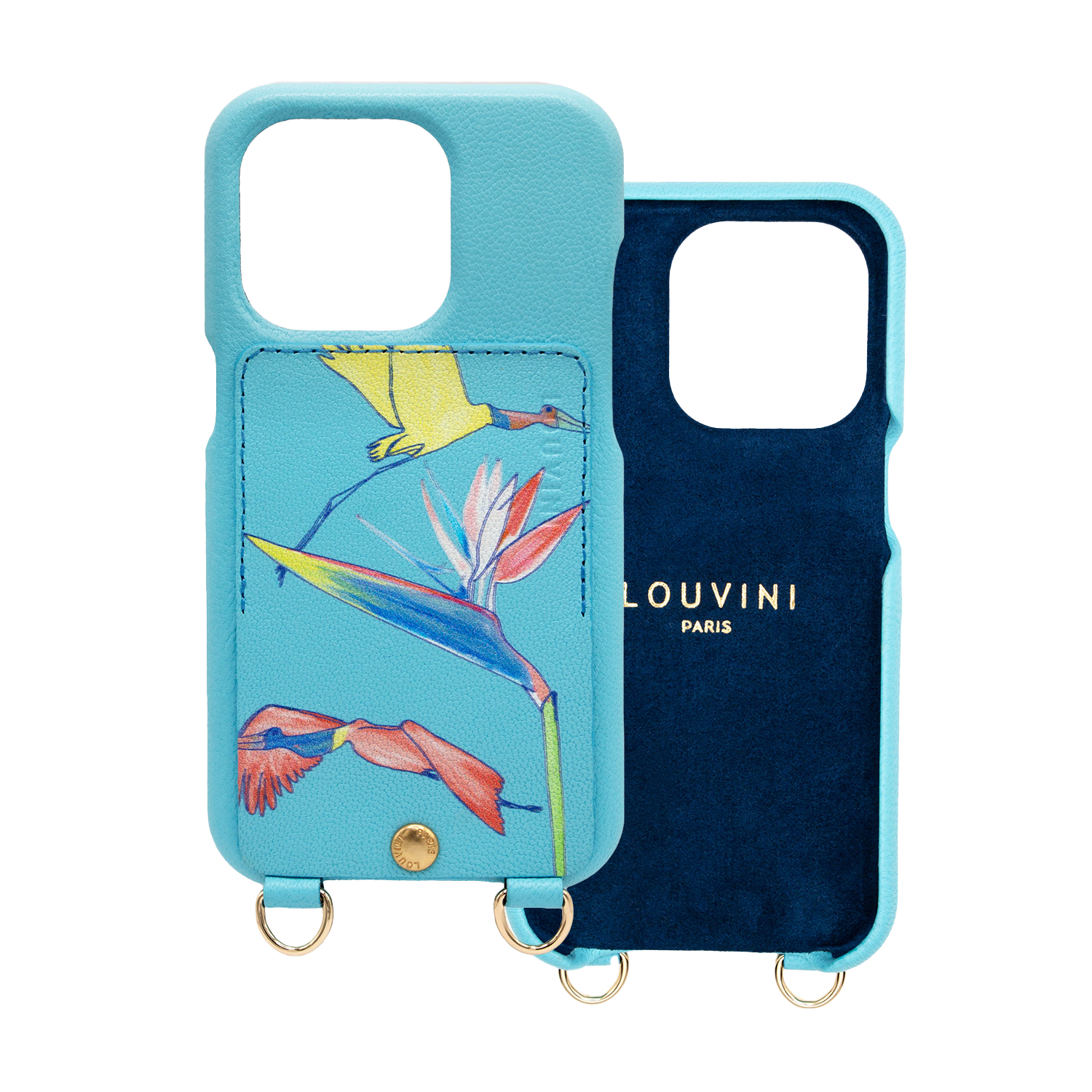 coque pour téléphone avec étui turquoise
