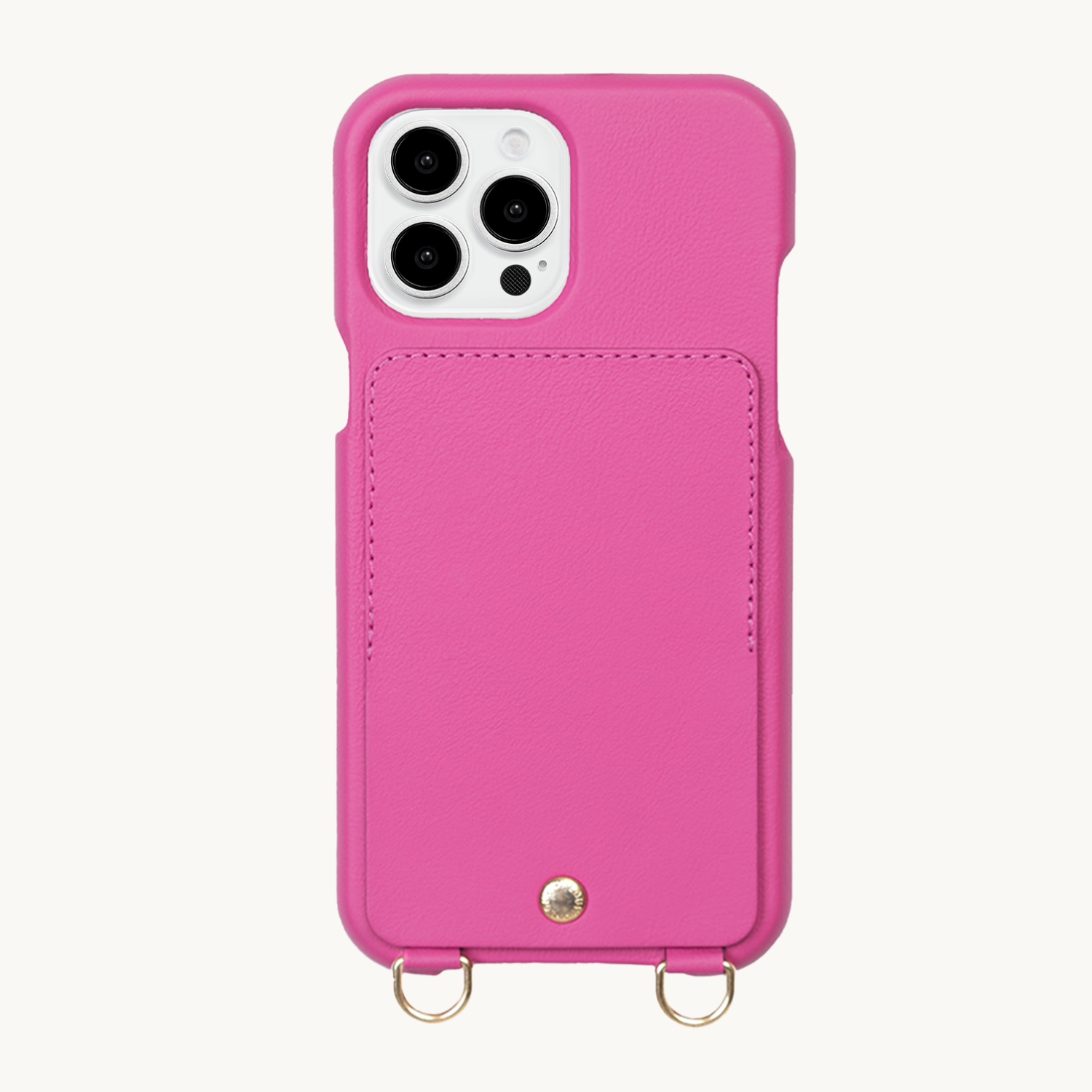 coque de téléphone en cuir fuchsia