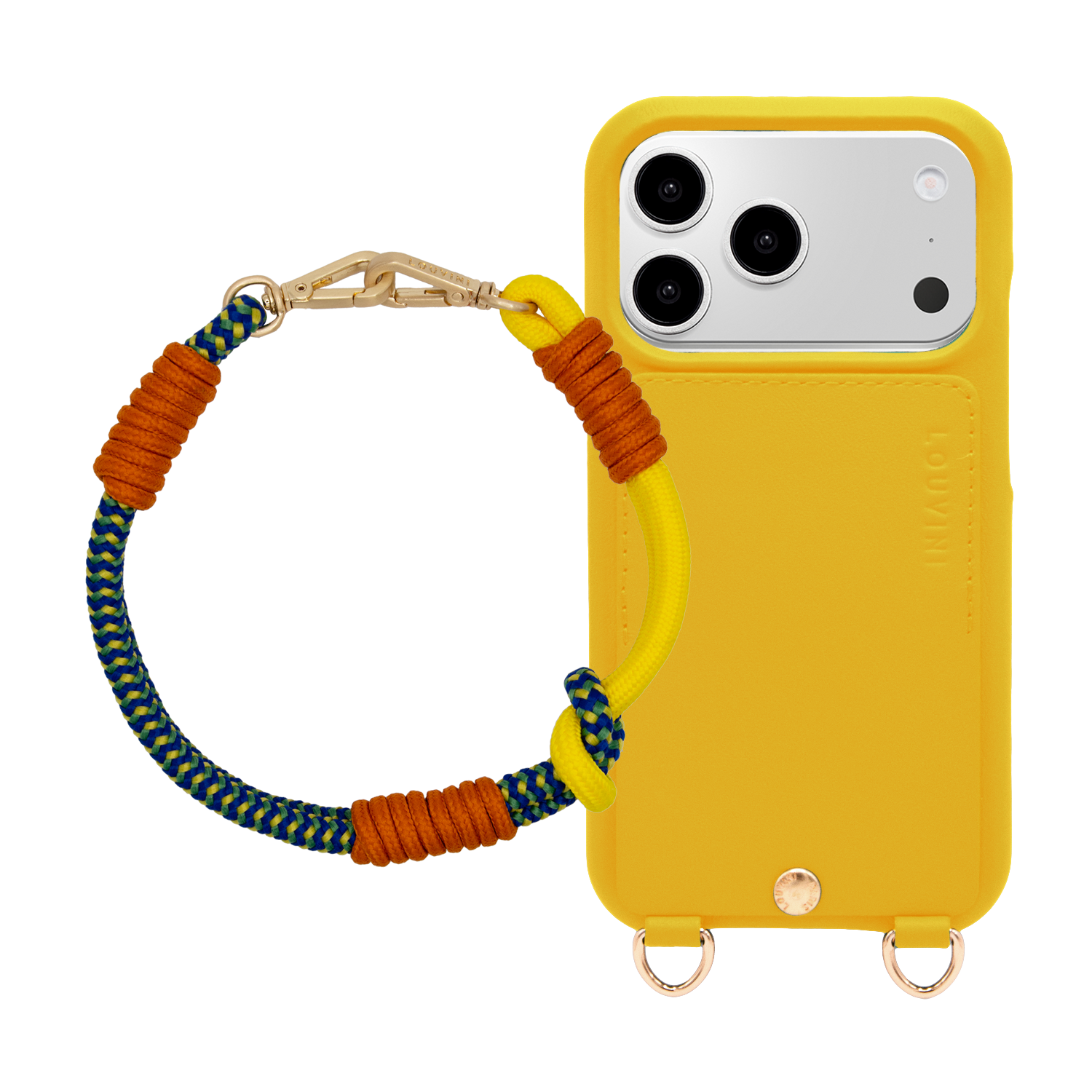 Coque iPhone LOU Jaune & PETIT TESSA - Jaune Marine