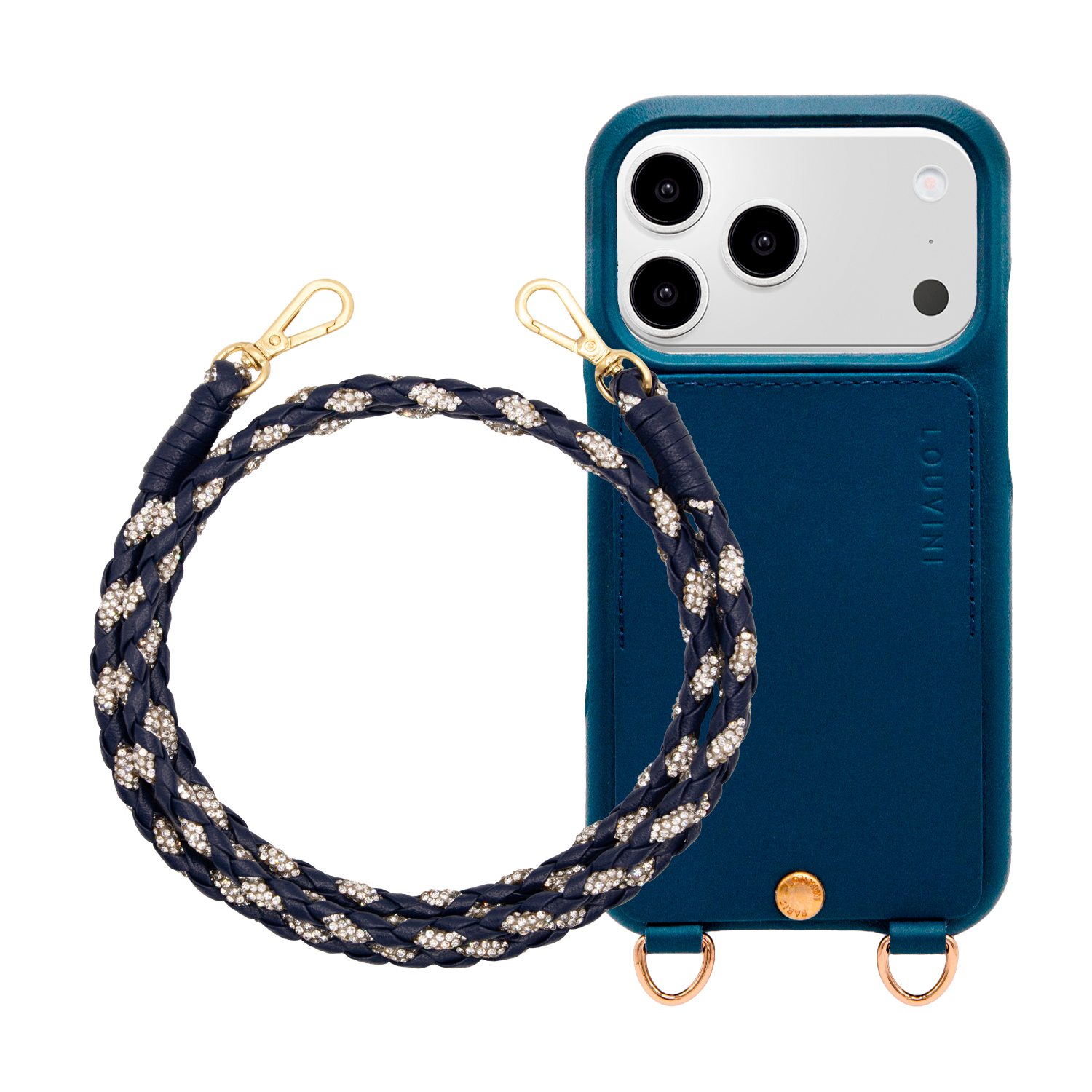 Coque iPhone LOU Marine & cordon KYLIE Marine