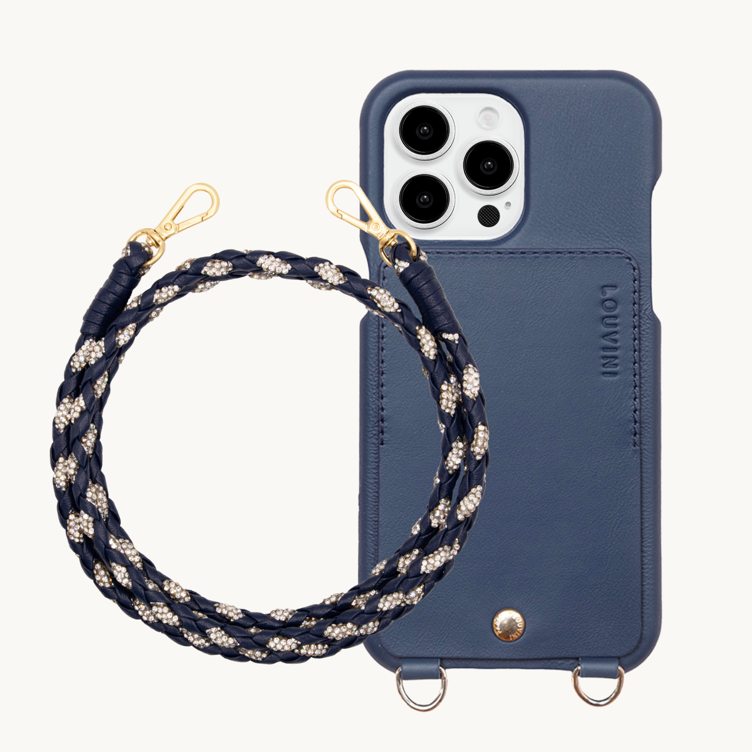 Coque iPhone LOU Marine & cordon KYLIE Marine
