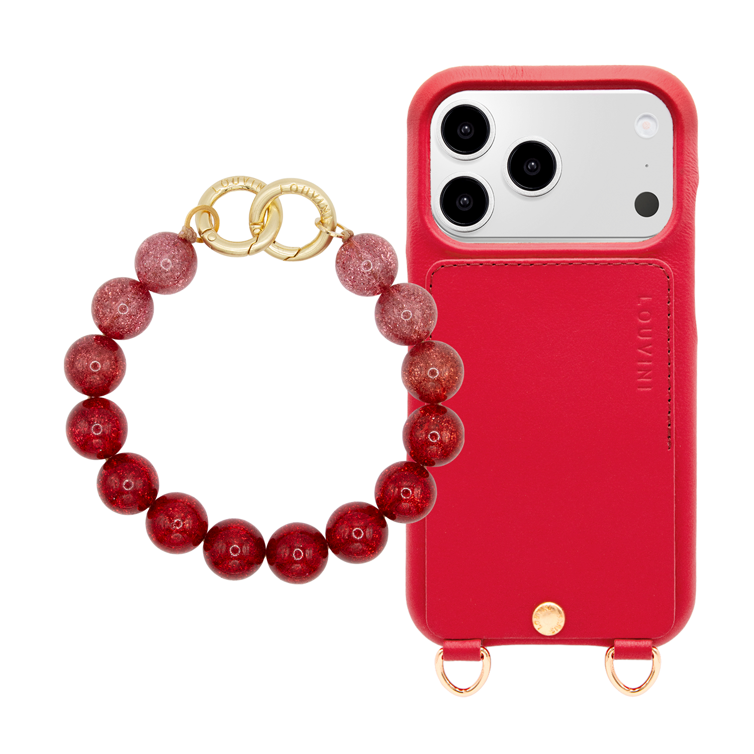 Coque iPhone LOU Rouge & Bracelet PETIT BILLY Rouge