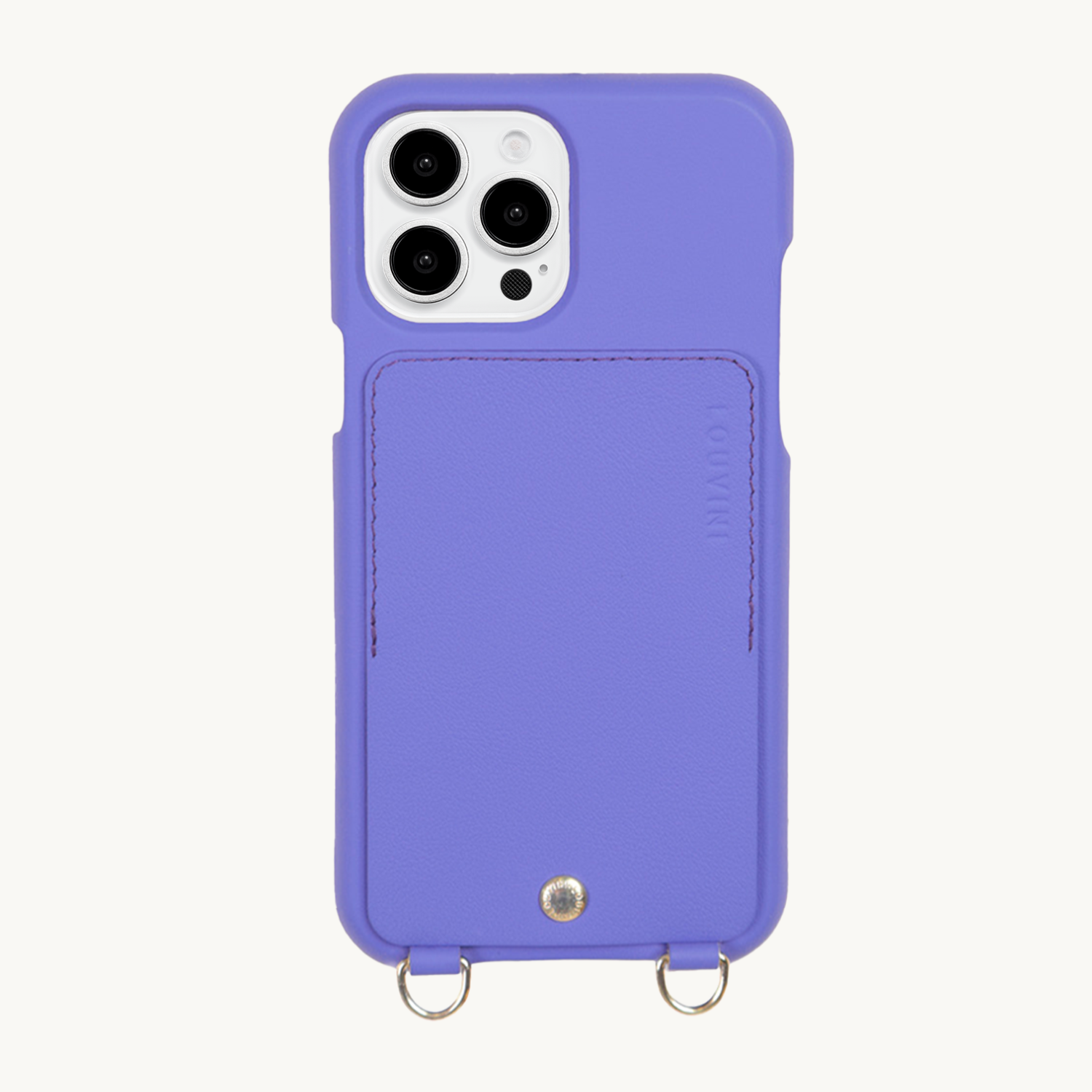 coque de téléphone avec étui en cuir violet