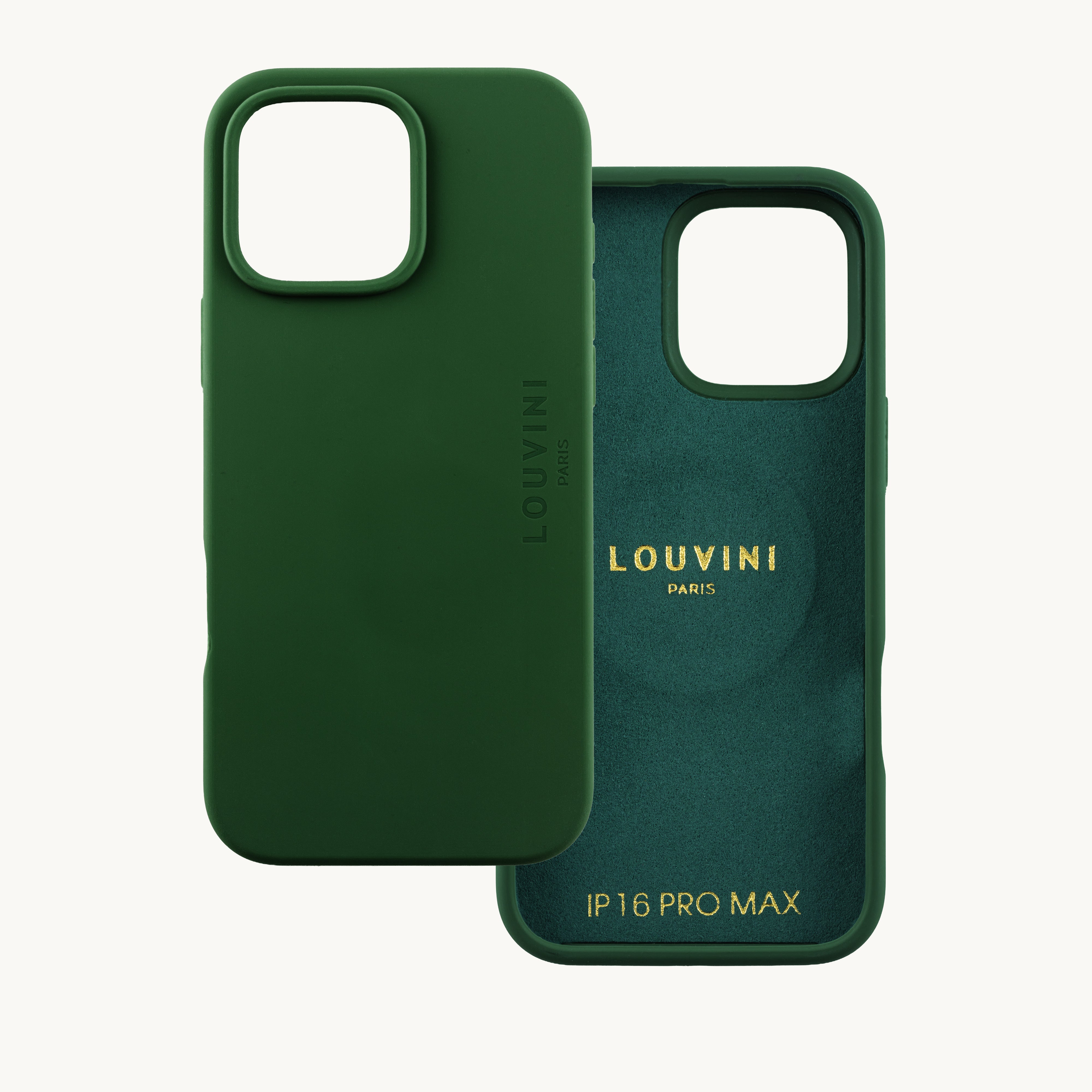 Coque iPhone MagSafe silicone LEO - Olive