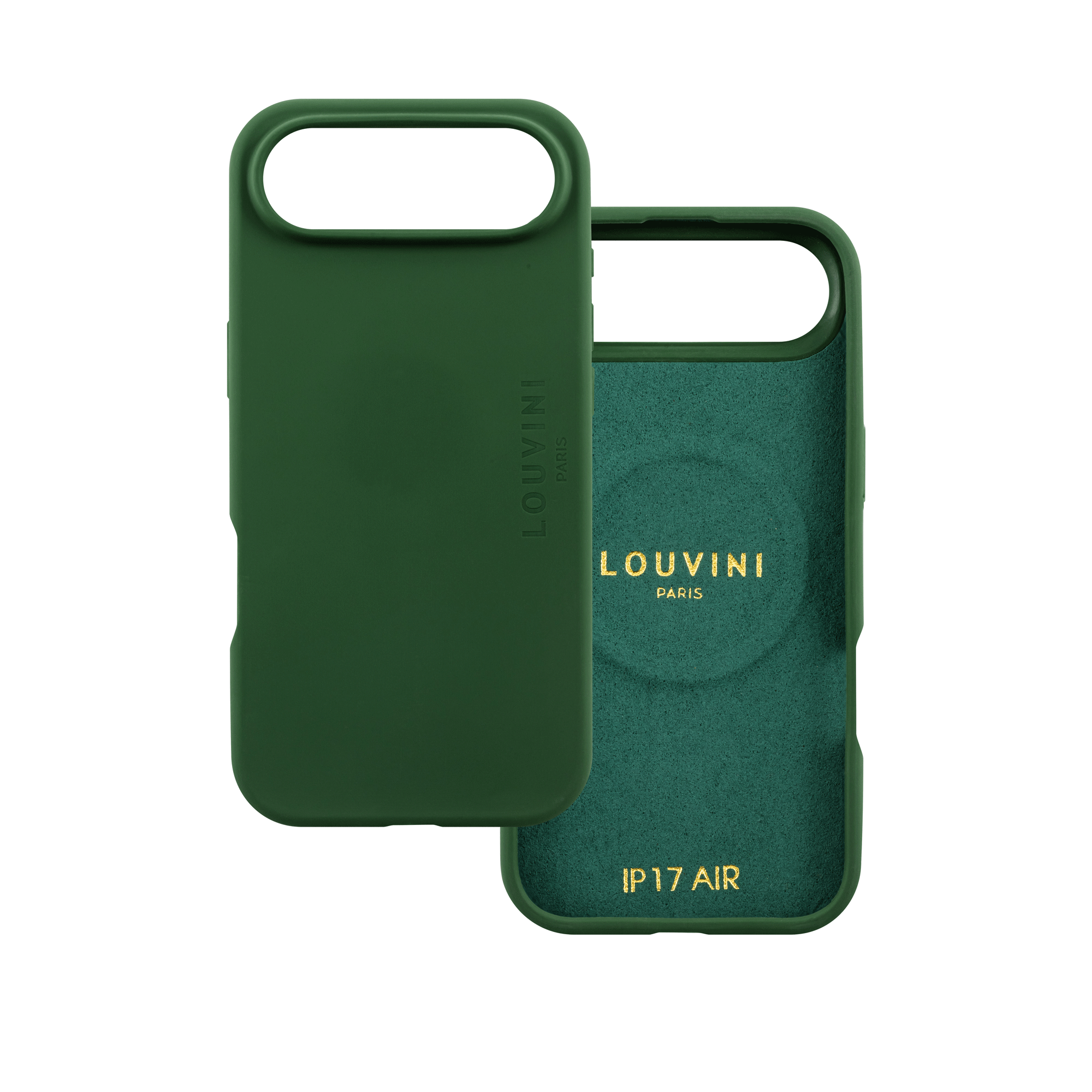Coque iPhone MagSafe silicone LEO - Olive