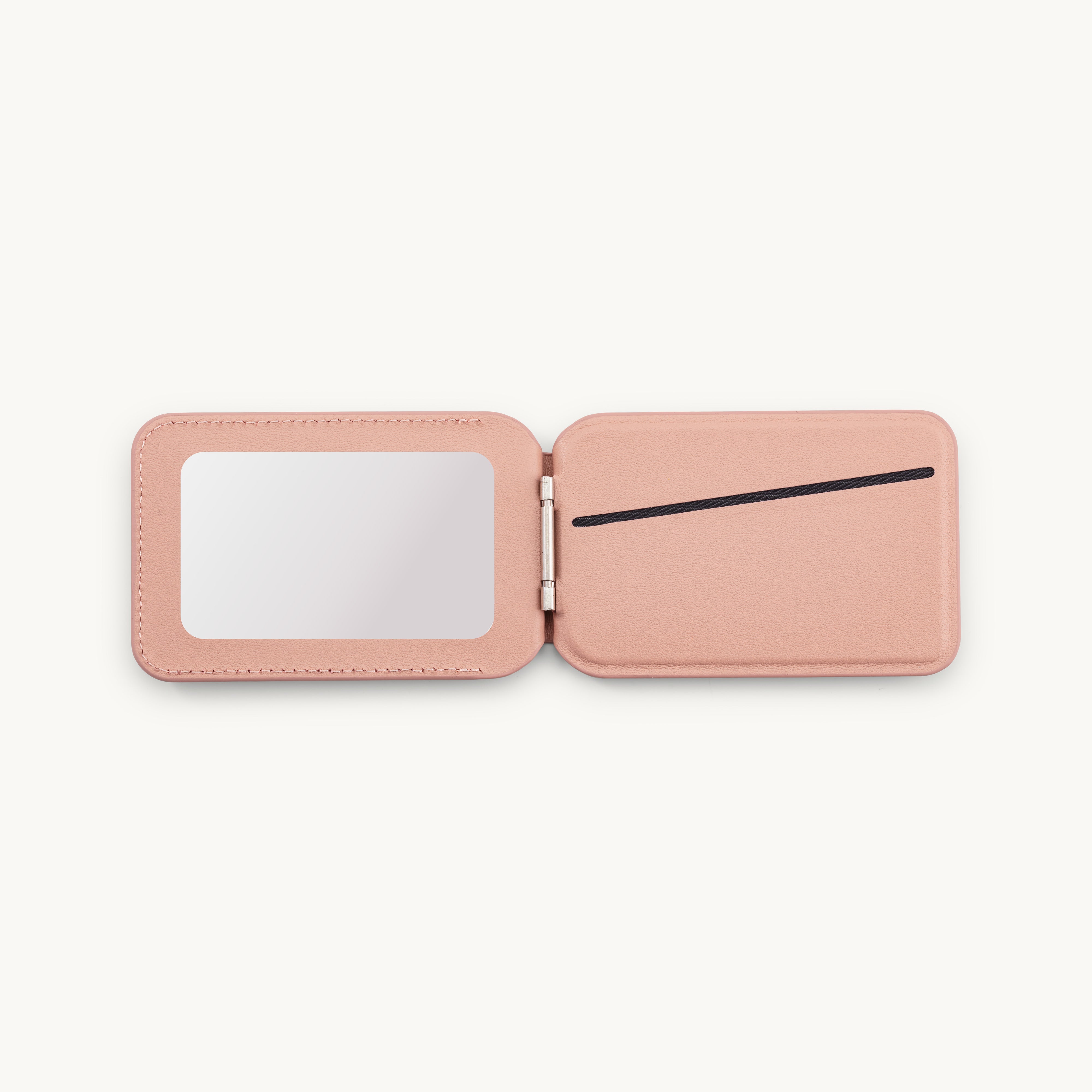 Porte-carte miroir iPhone MagSafe CASEY - Rose poudré