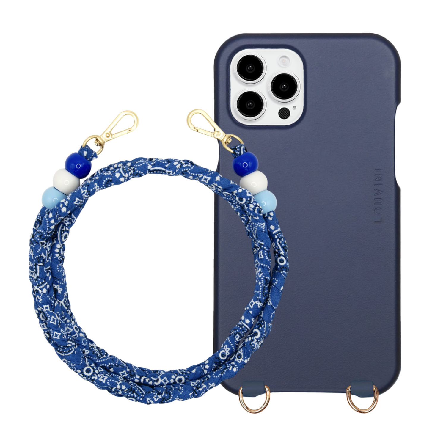 Coque iPhone MAX MagSafe Marine & cordon ARIZONA Bleu