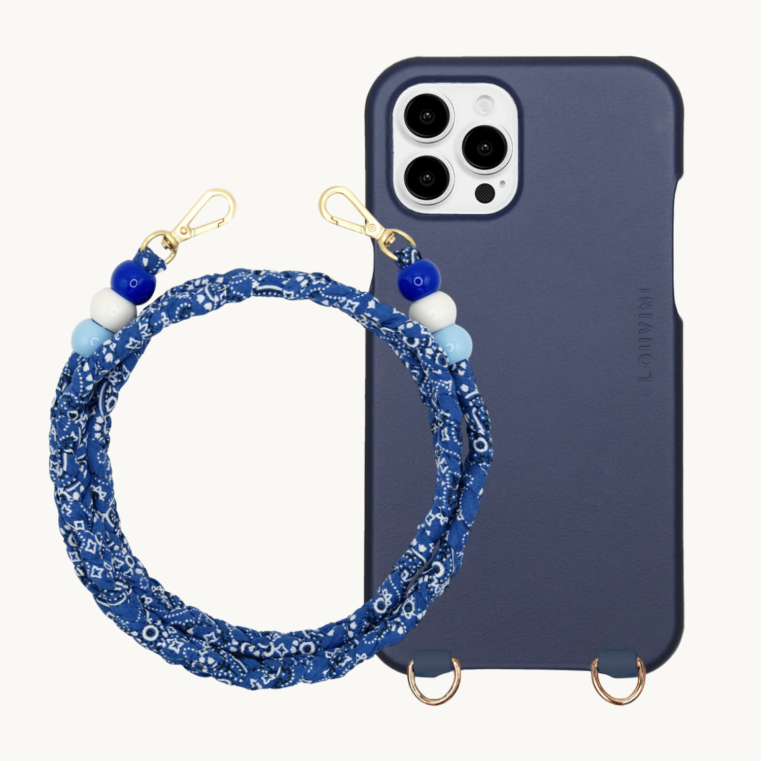 Coque iPhone MAX MagSafe Marine & cordon ARIZONA Bleu