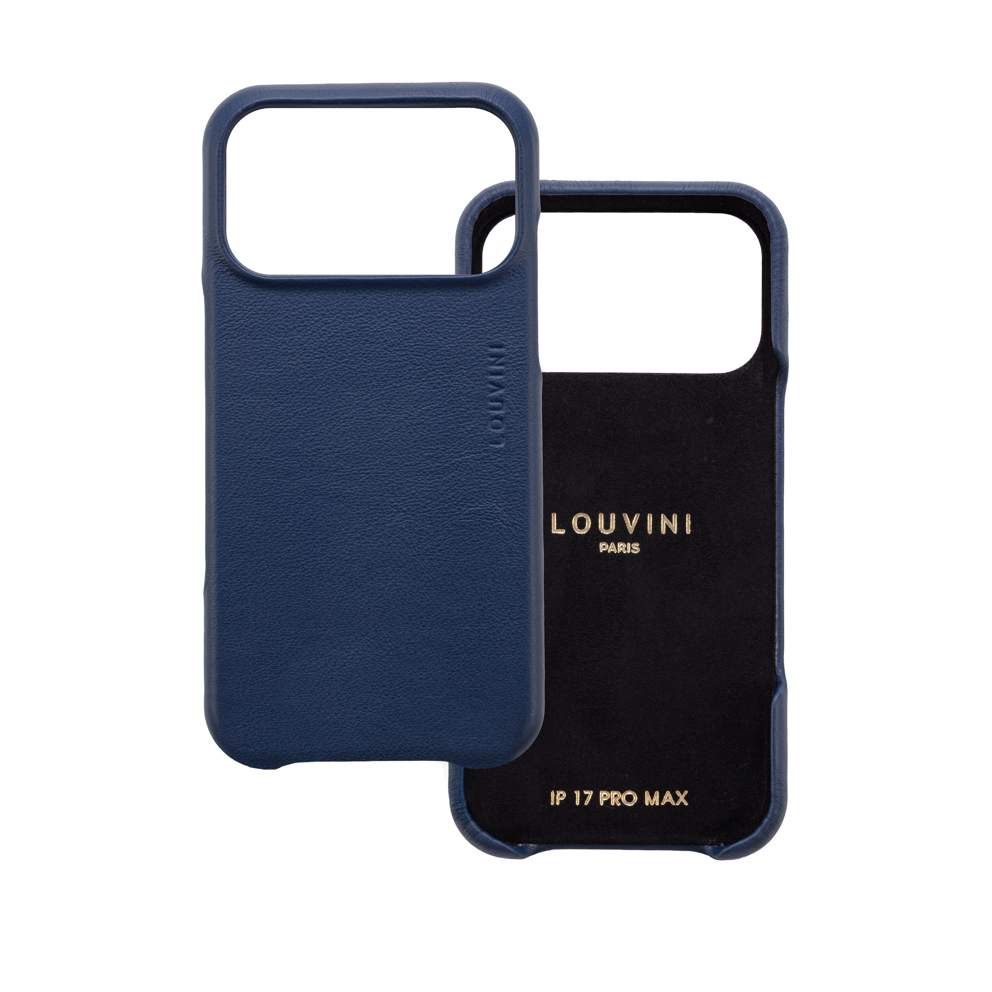 Coque iPhone MagSafe cuir MAX - Marine