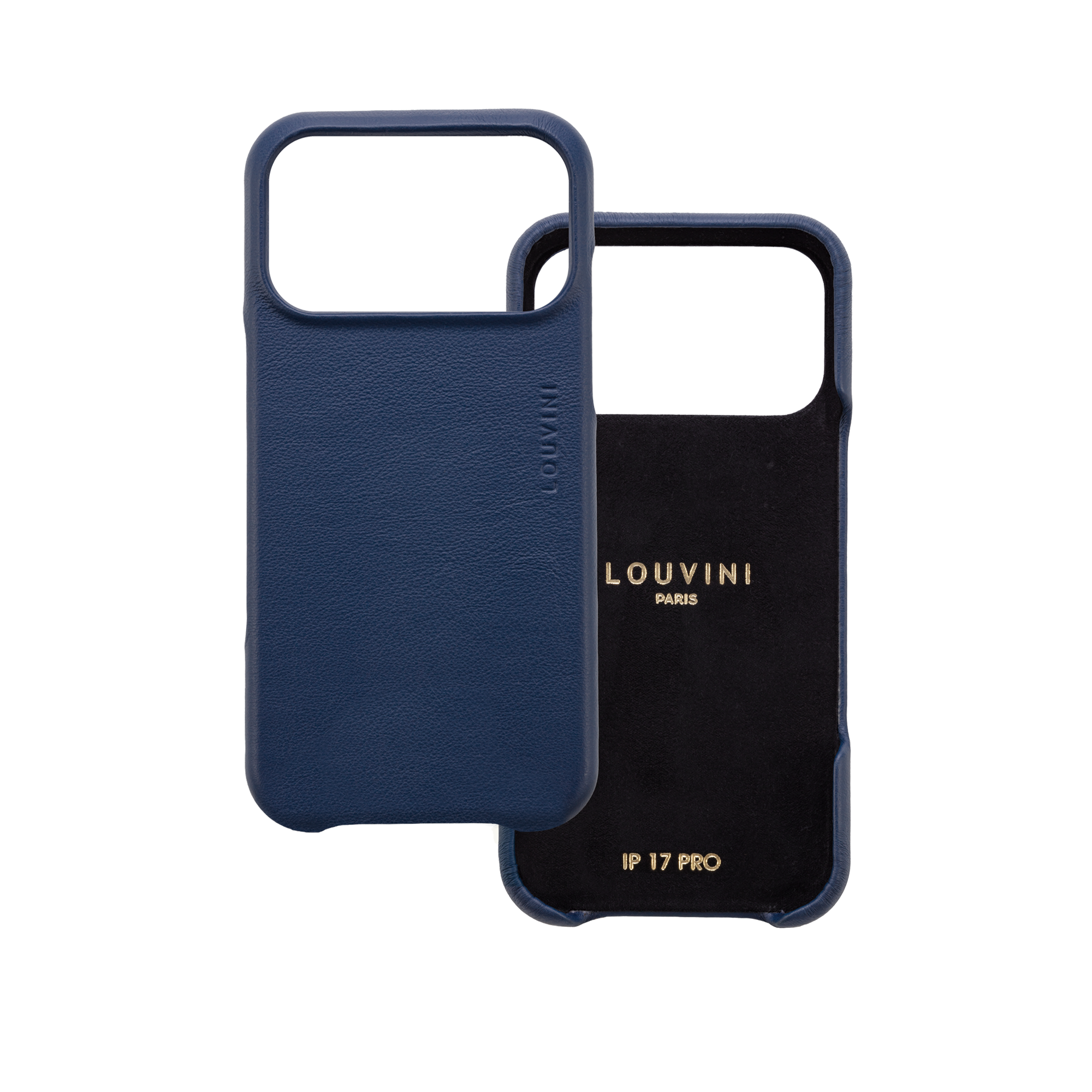 Coque iPhone MagSafe cuir MAX - Marine