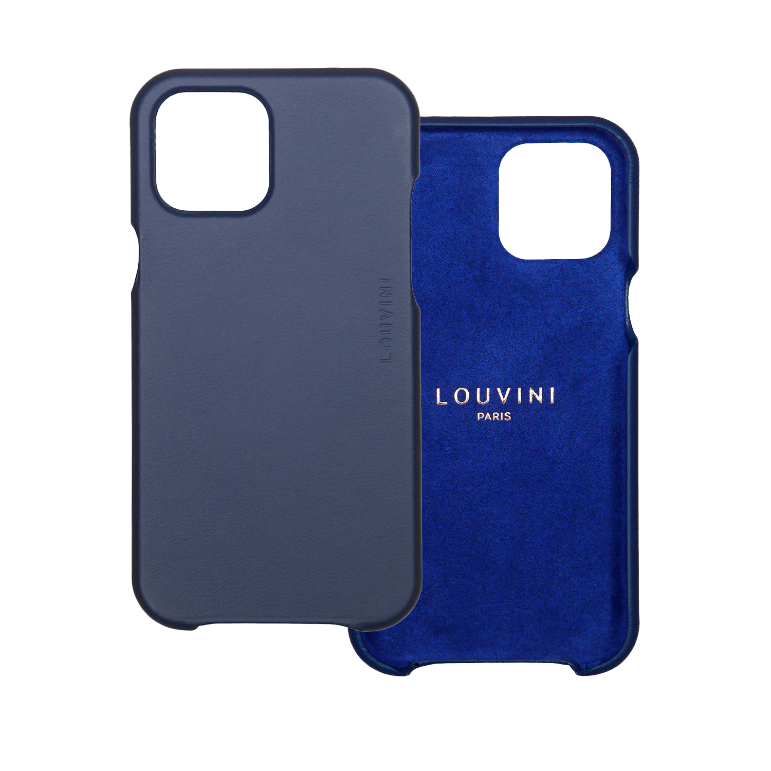 Coque iPhone MagSafe cuir MAX marine