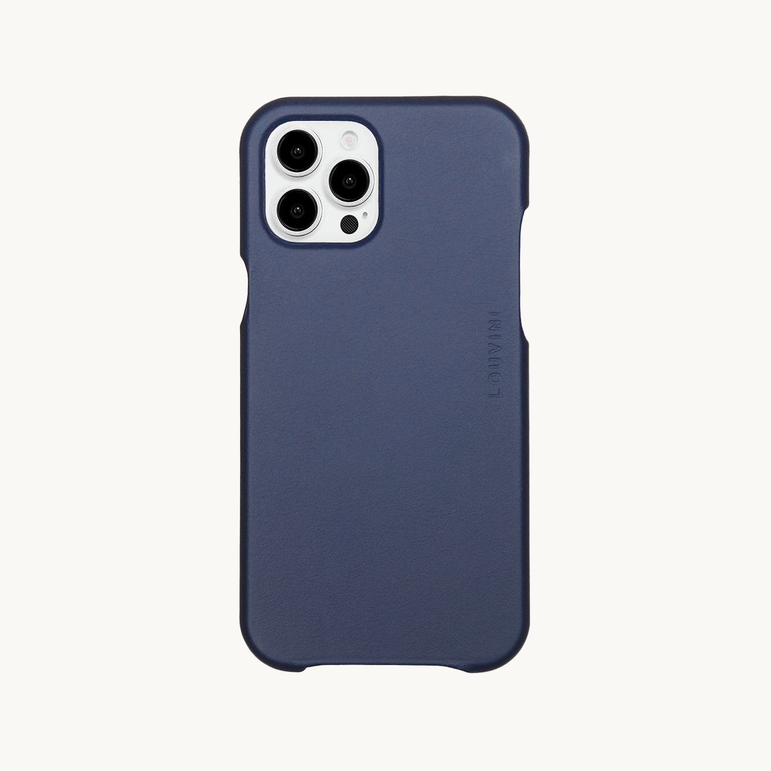 Coque iPhone MagSafe cuir MAX marine