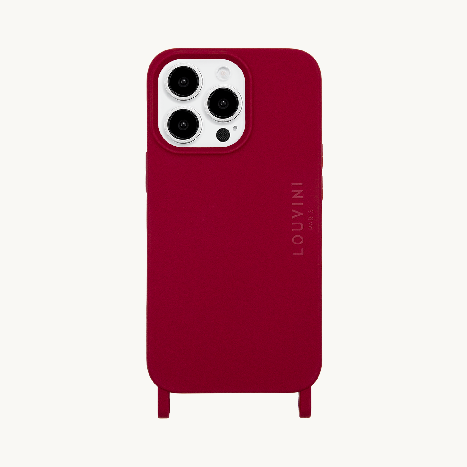 coque pour iPhone MagSafe avec anneaux Bordeaux