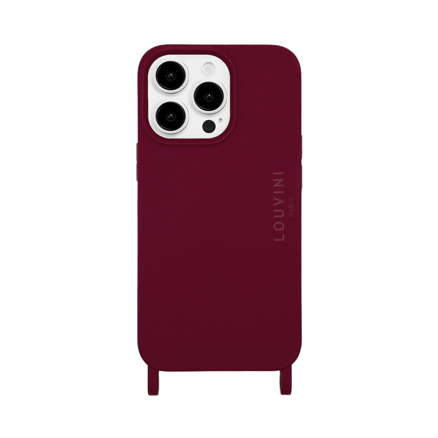 Coque iPhone MagSafe avec anneaux MILO - Bordeaux