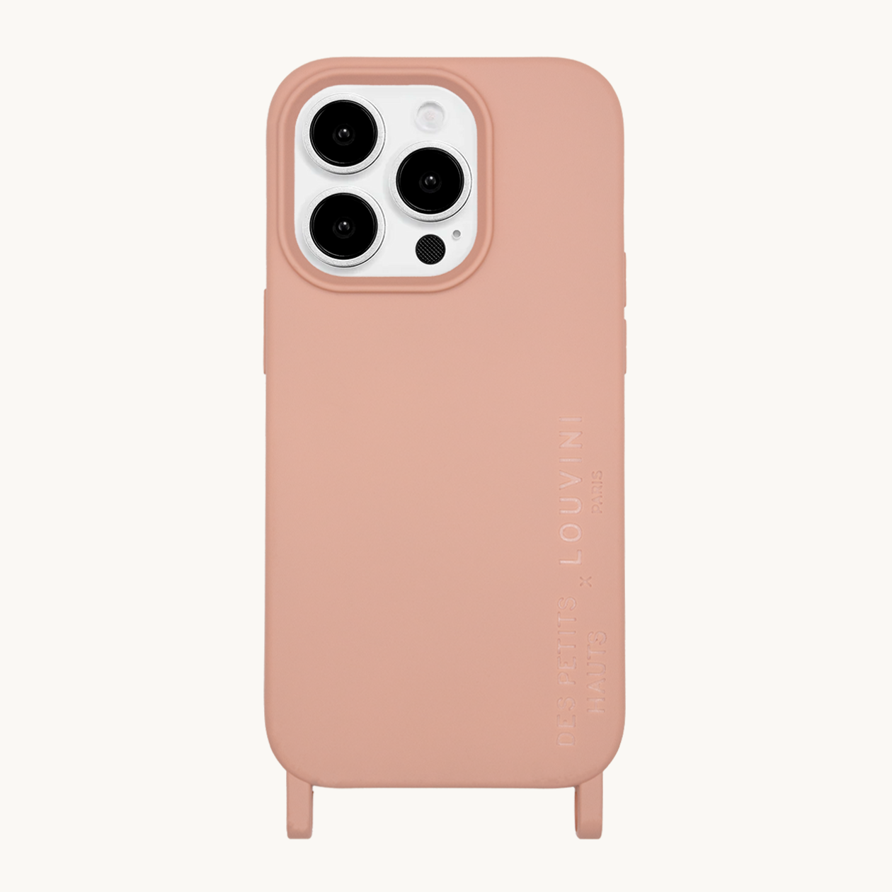Coque iPhone MagSafe avec anneaux MILO x Des Petits Hauts - Rose
