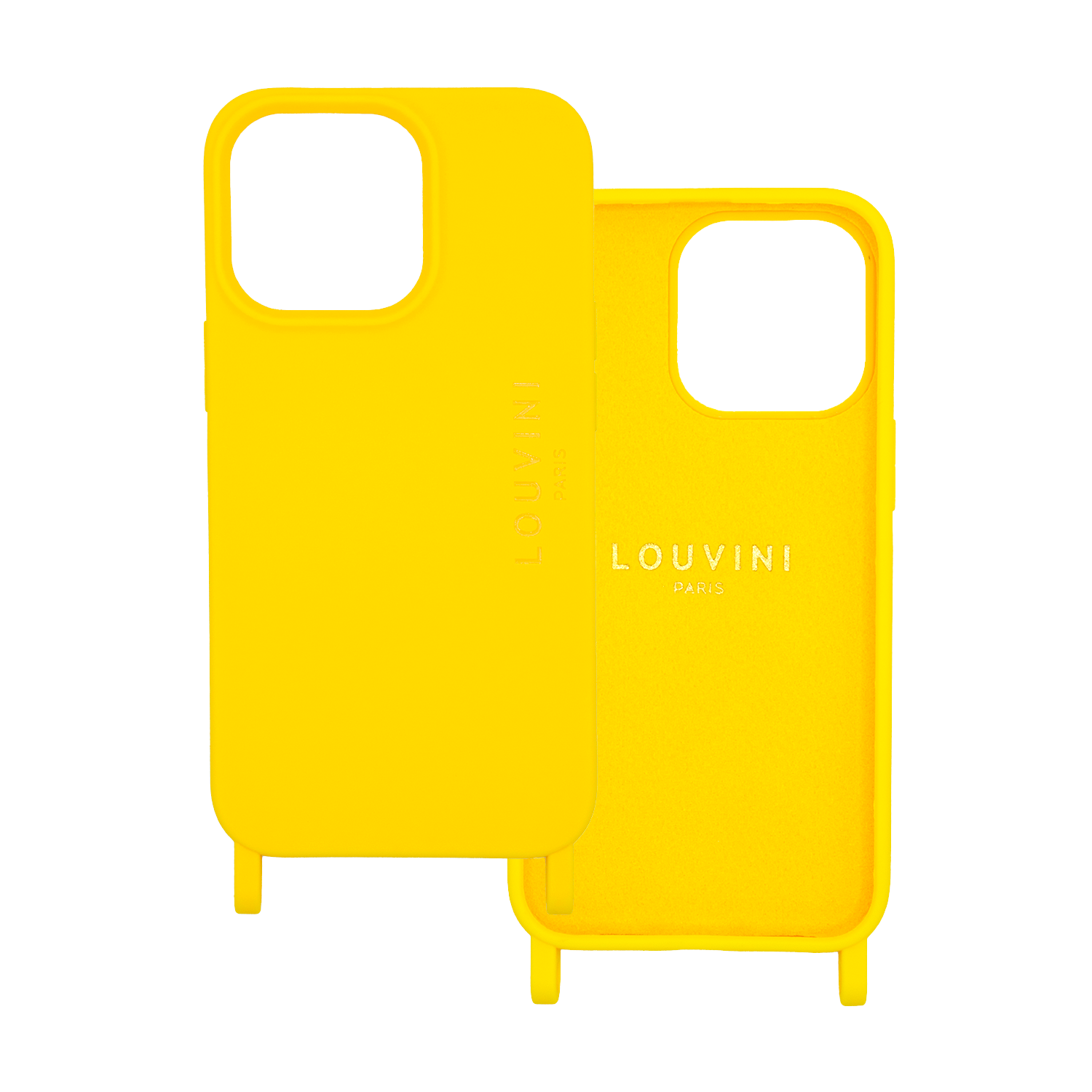 coque pour iPhone MagSafe avec anneaux Jaune