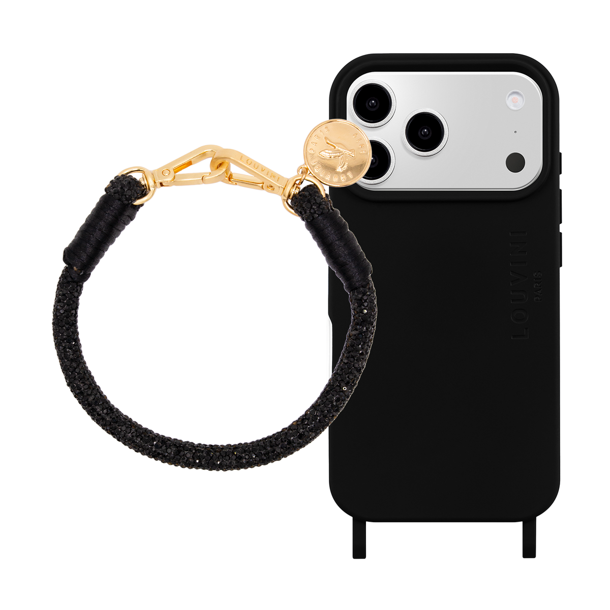 Coque iPhone MagSafe MILO Noir & Bracelet PETIT KELLY Noir