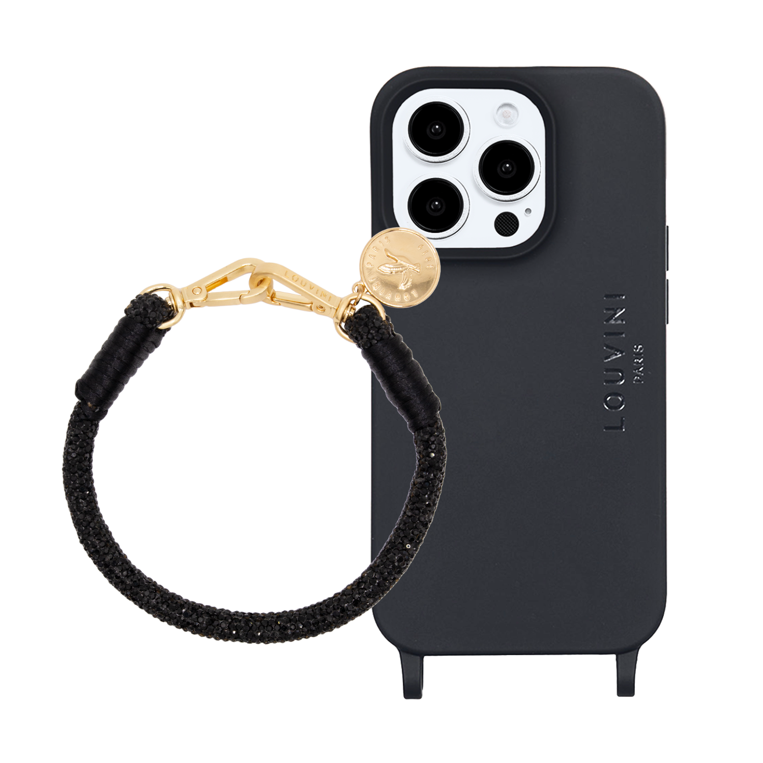 Coque iPhone MILO MagSafe Noir & Bracelet PETIT KIM Noir